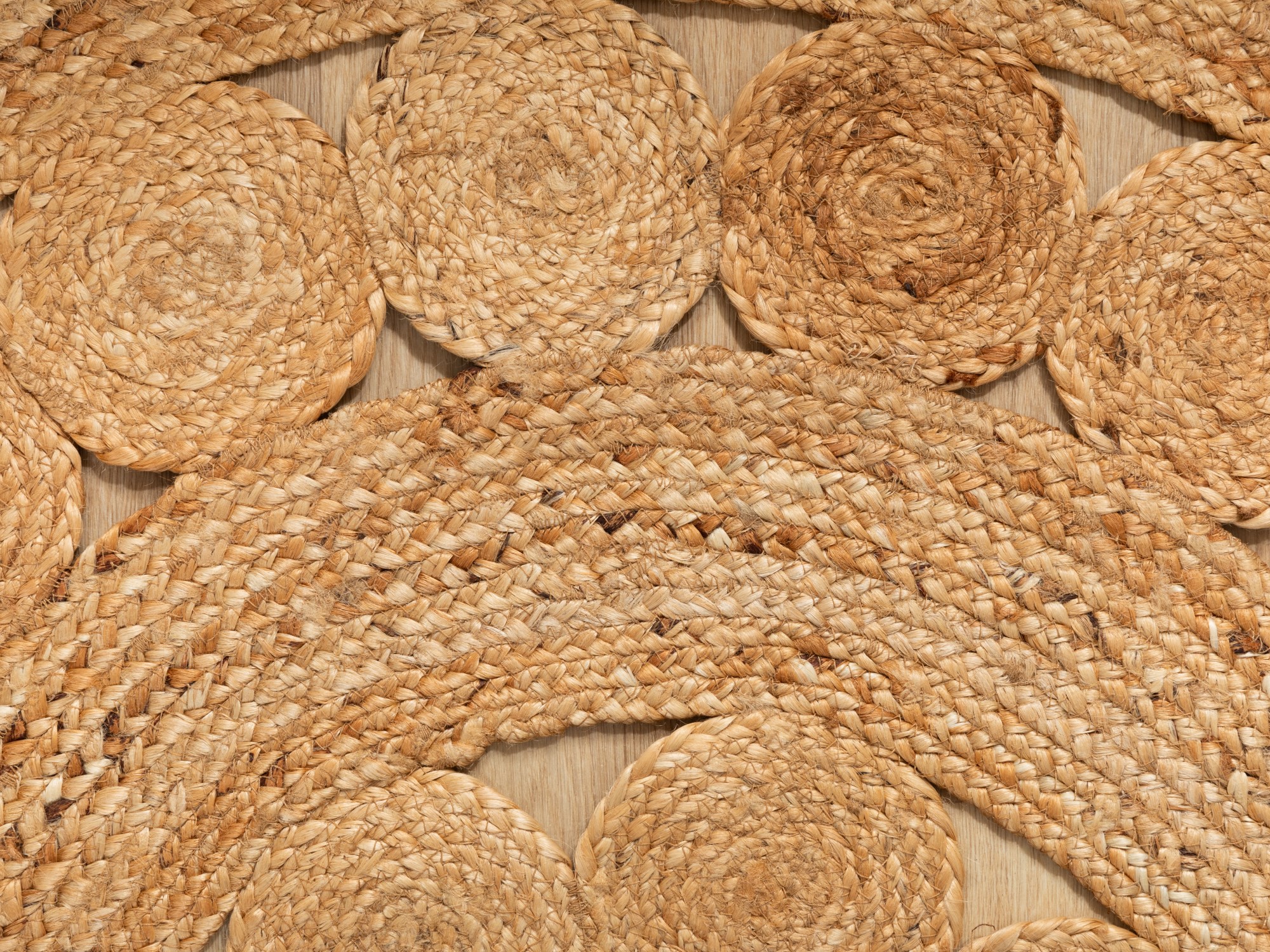 Jute Teppich Goa Design - Flower