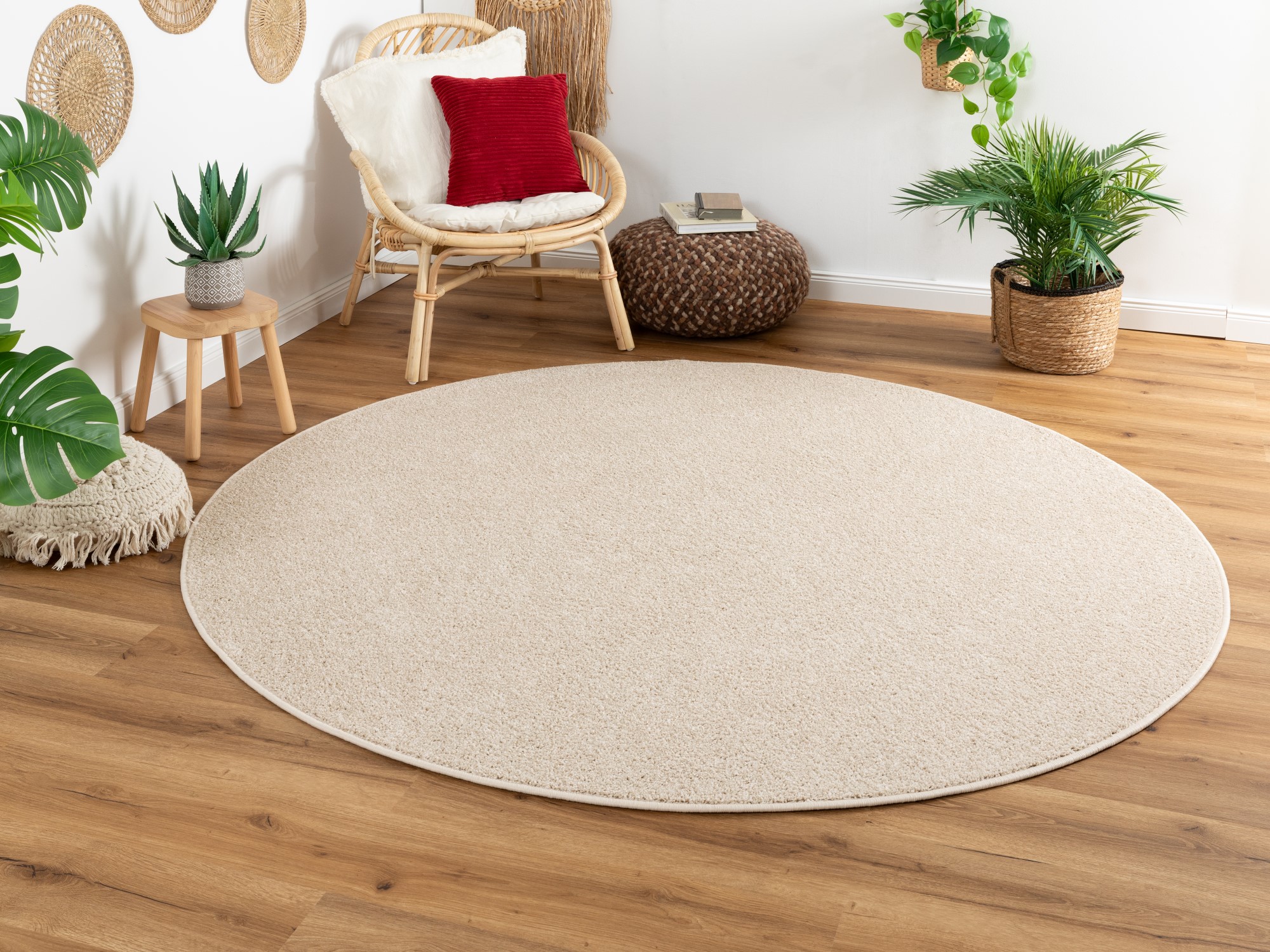 Kurzflor Teppich Cambridge - Rund Kurzflor Teppich Cambridge - Rund