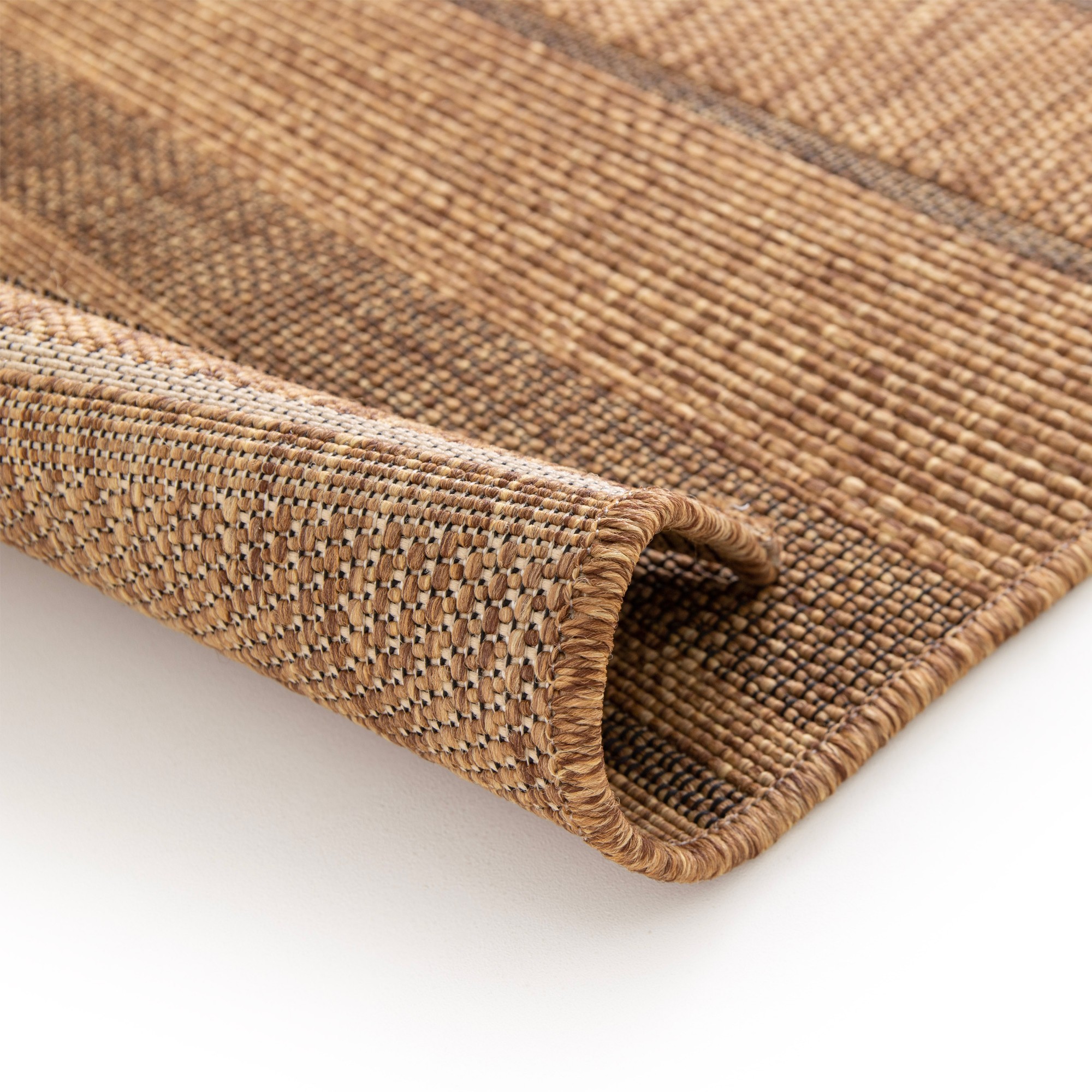 In- und Outdoorteppich Oslo - Streifen Dunkel