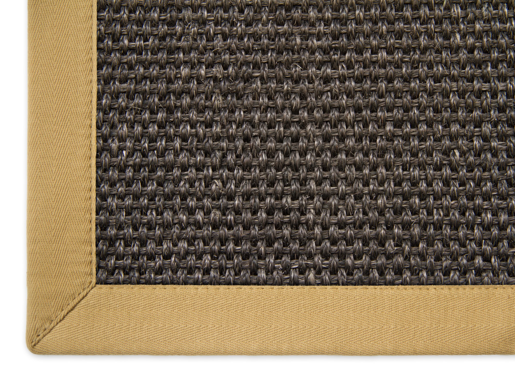 Sisalteppich Panama Rio beige - 002 Anthrazit - 044 Rechteckig 65x140 cm