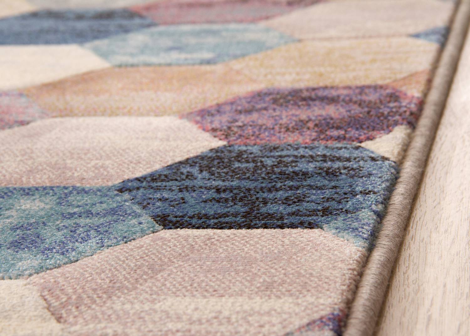 Kurzflor Teppich Harmonious Colours - Hexagon