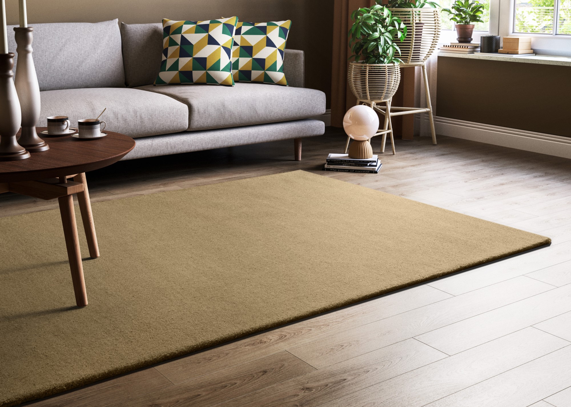 Gabbeh Teppich Jaipur Sand 70x140 cm