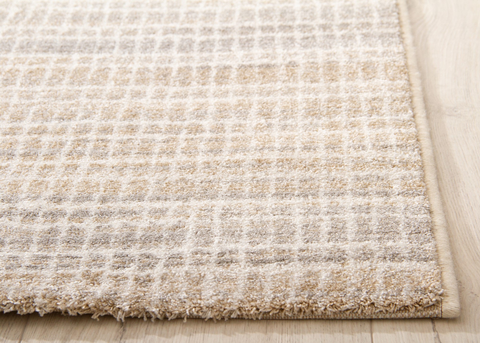Kurzflor Teppich Pleasant Touch - 4ecke gestreift