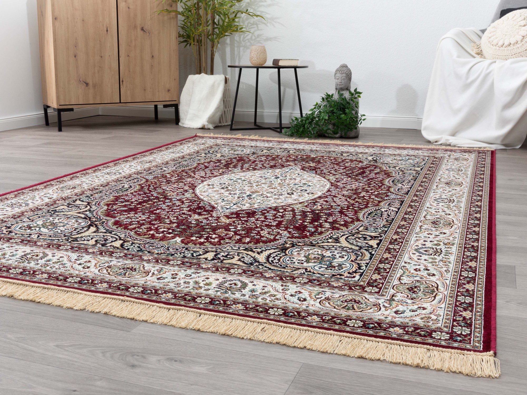 Kurzflor Teppich Riad - Kirman