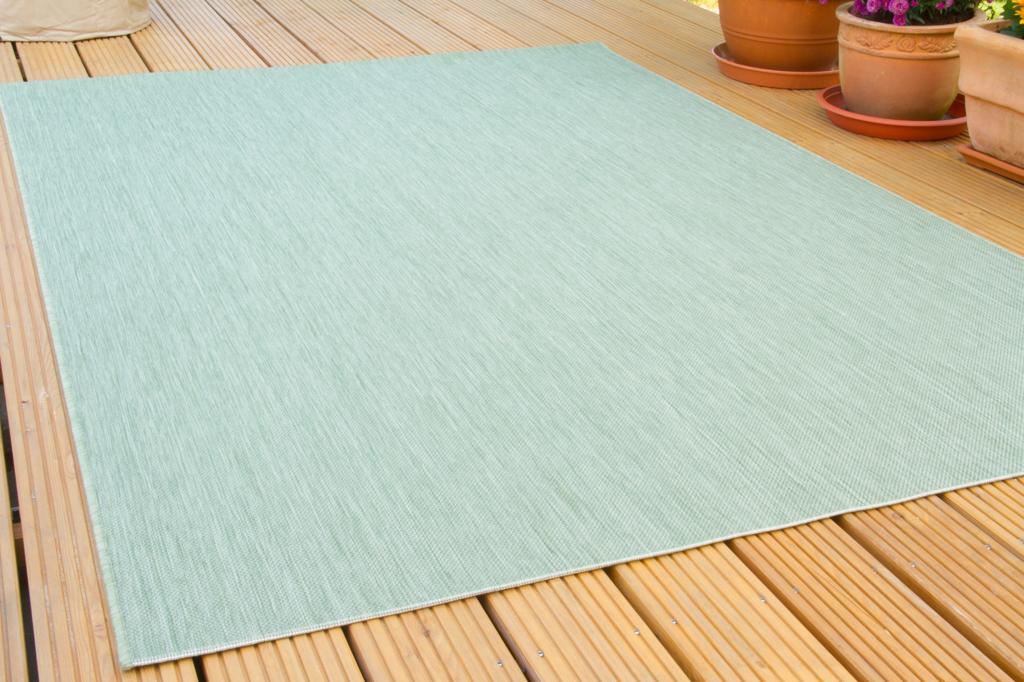 In- und Outdoorteppich Gotland Grün 80x150 cm