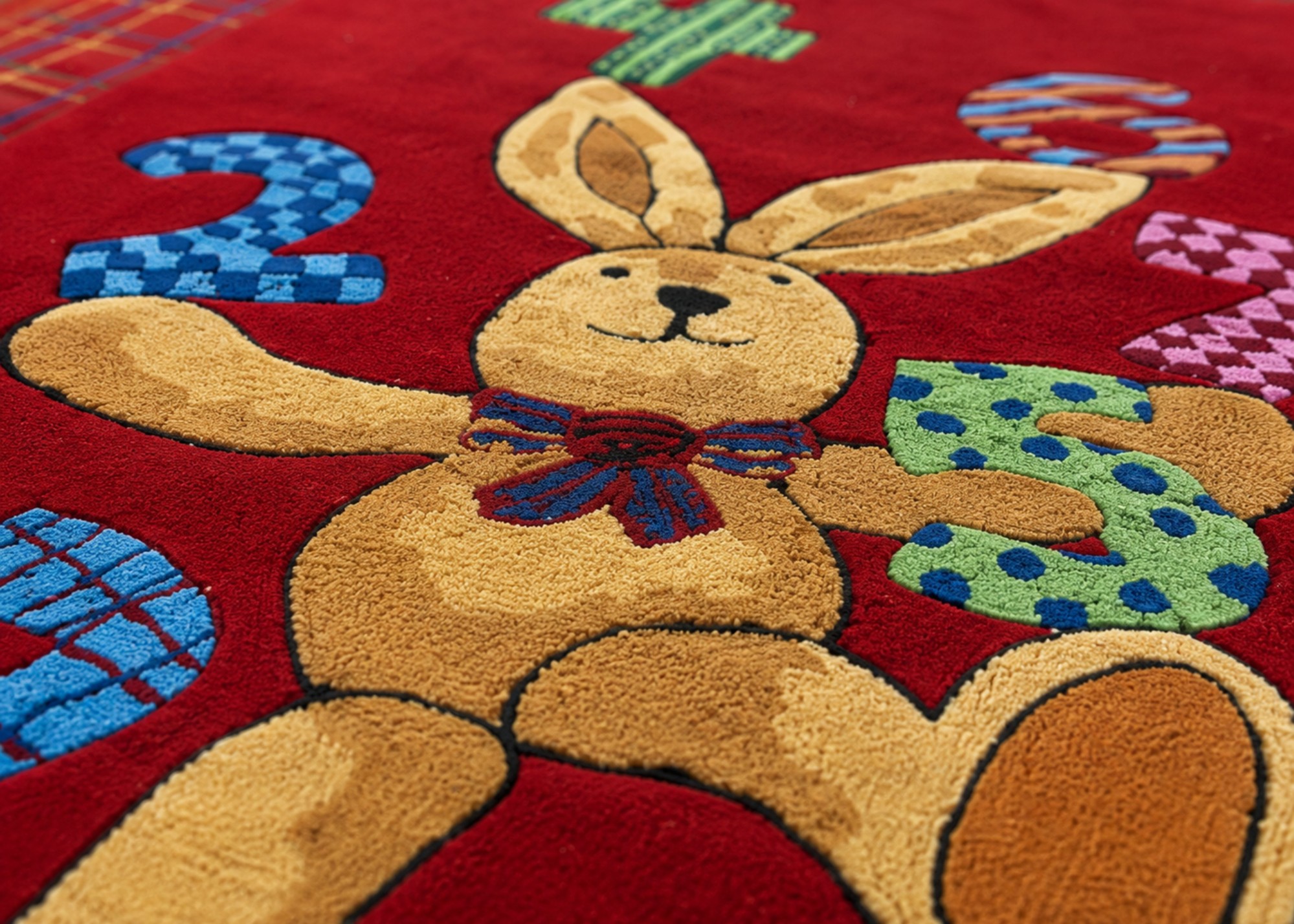 Kinderteppich Felix der Hase  -Zahlenspaß