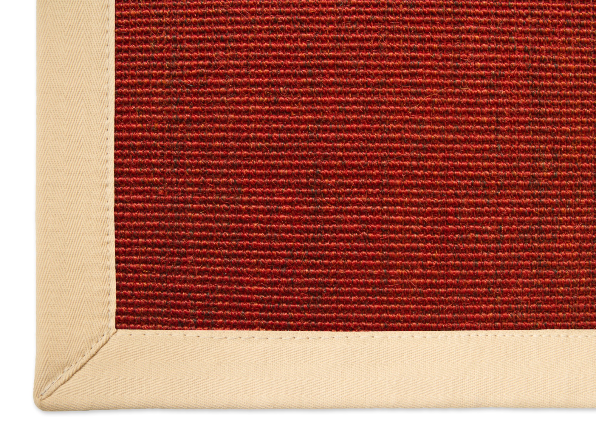 Sisalteppich Salvador nature - 000 rot - 010 Rechteckig 65x140 cm