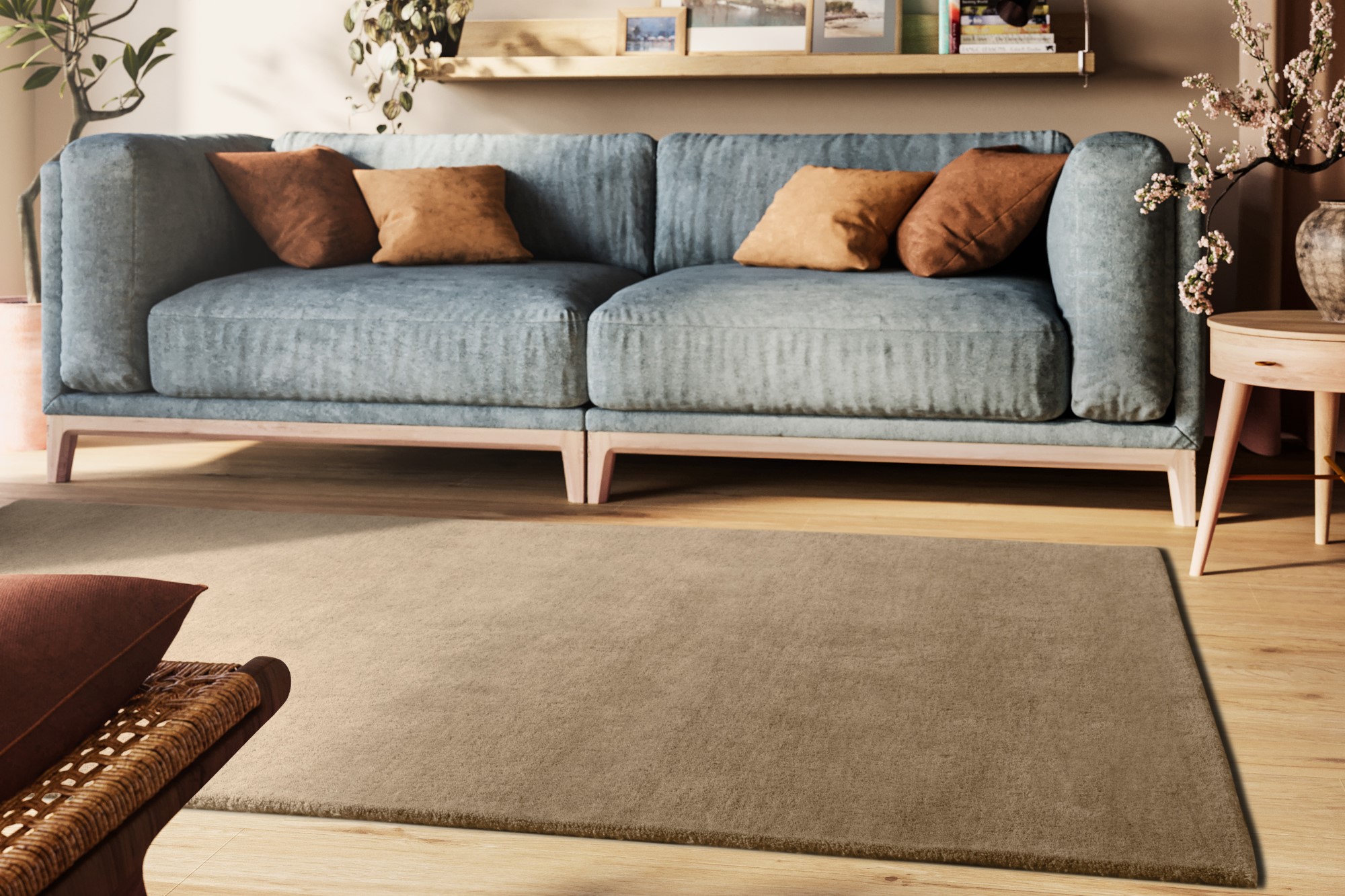 Gabbeh Teppich Sowana Sand 65x135 cm