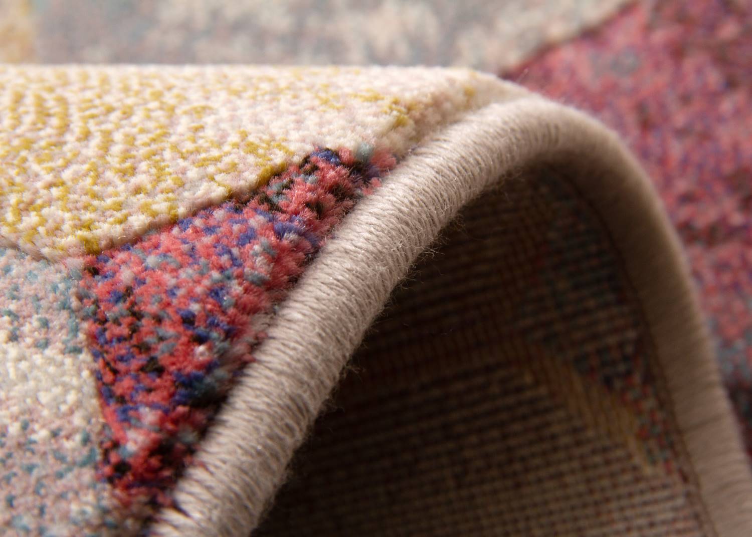Kurzflor Teppich Harmonious Colours - Hexagon
