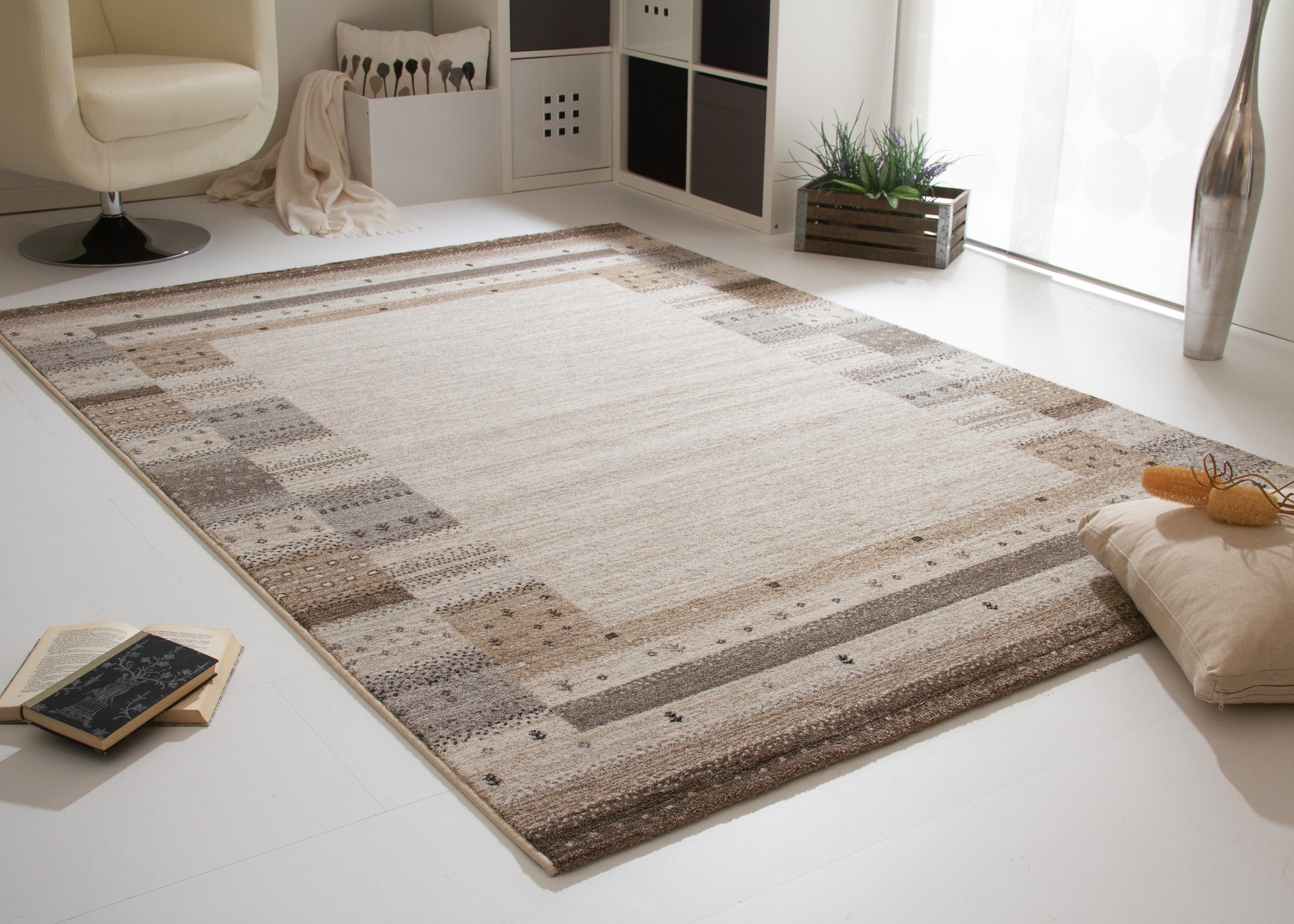 Kurzflor Teppich Pleasant Touch - Bordüre