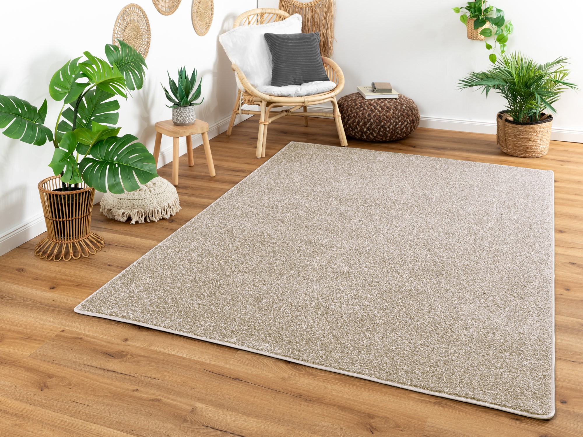 Kurzflor Teppich Cambridge Beige Rechteckig 80x150 cm Kurzflor Teppich Cambridge Beige Rechteckig 80x150 cm