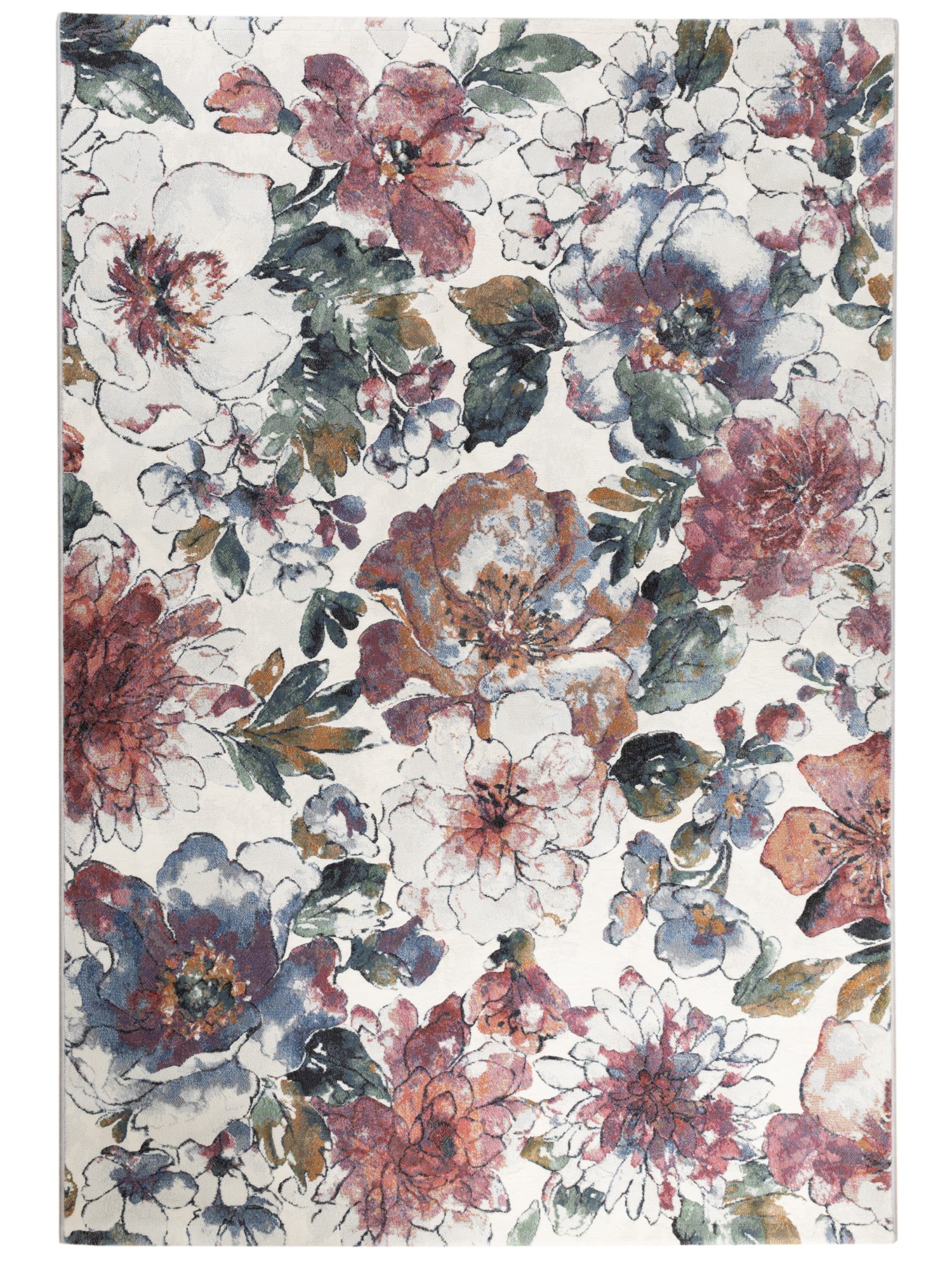 Kurzflor Teppich Lauro - Blumen Kurzflor Teppich Lauro - Blumen