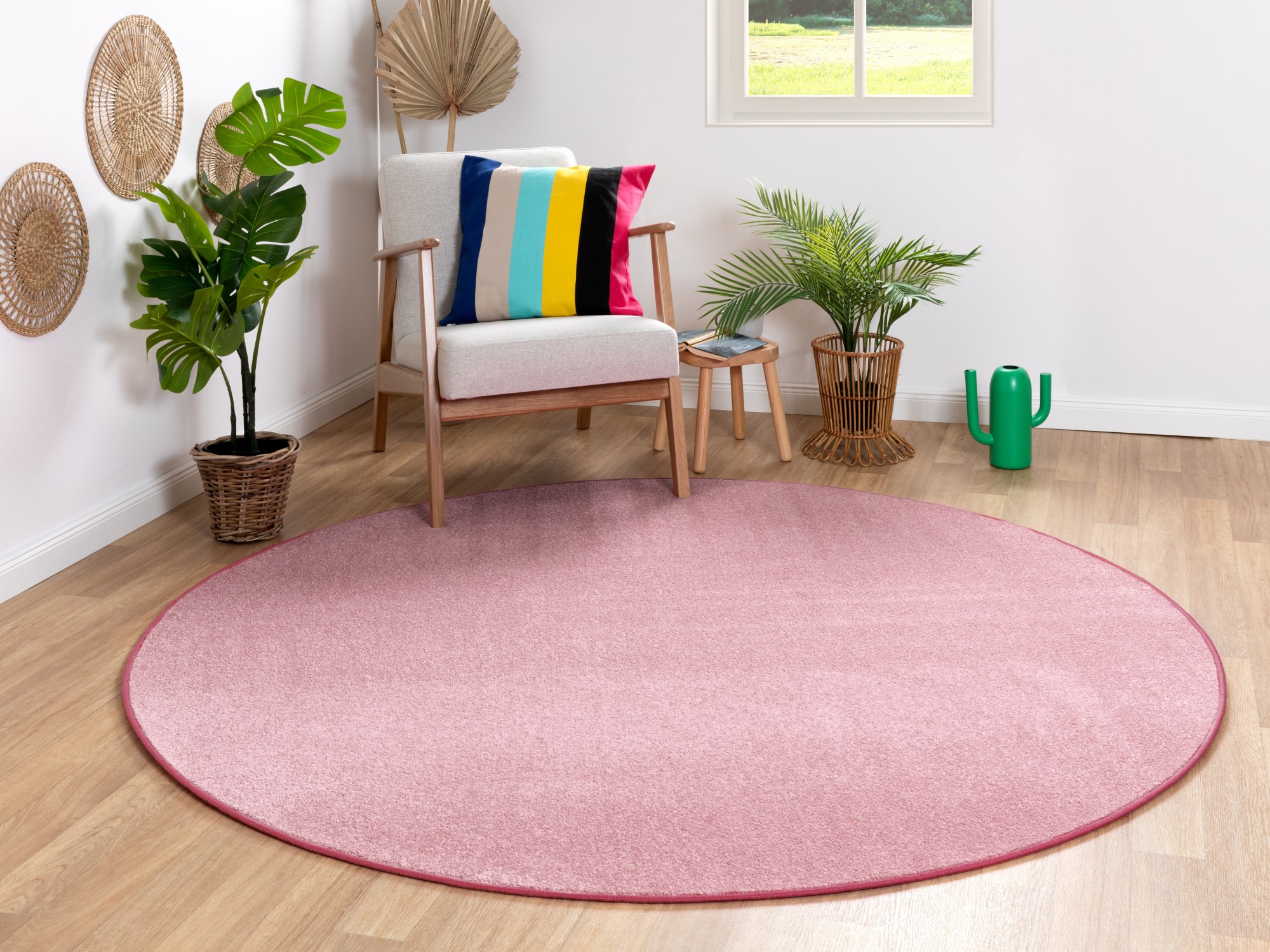 Kurzflor Teppich Ibiza -Rund Kurzflor Teppich Ibiza -Rund