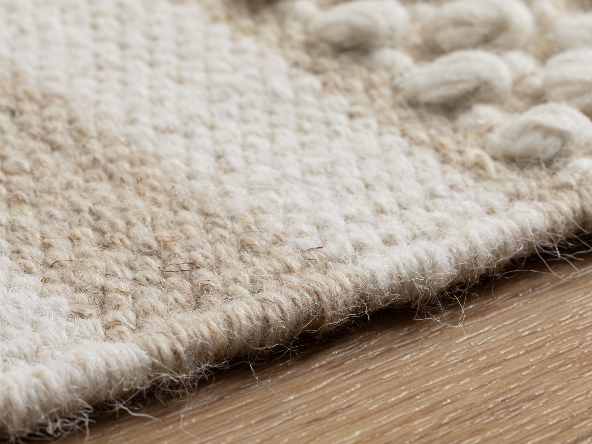 Handweb Teppich Habo - Breite Streifen