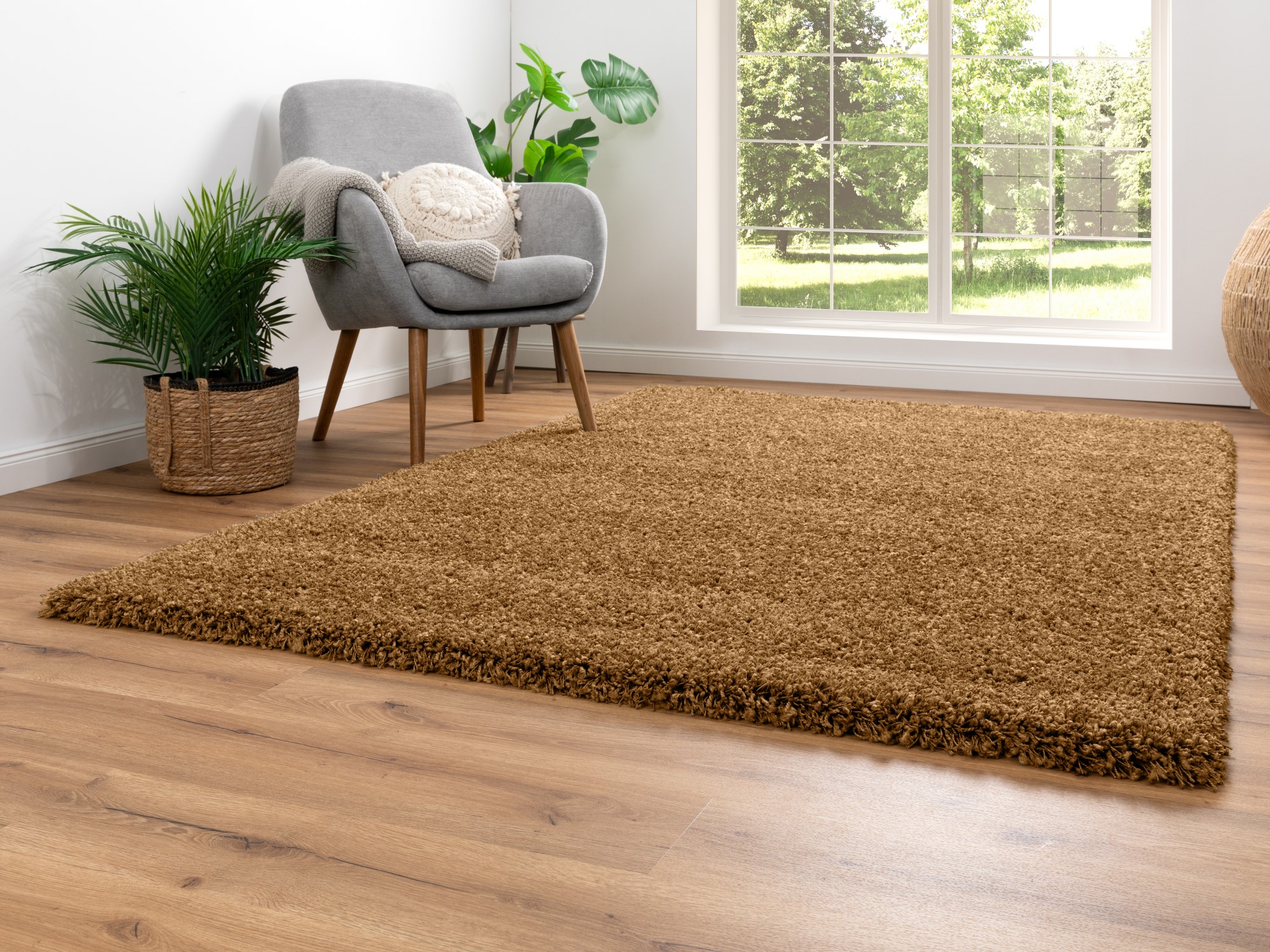 Hochflor Teppich Twilight Rund