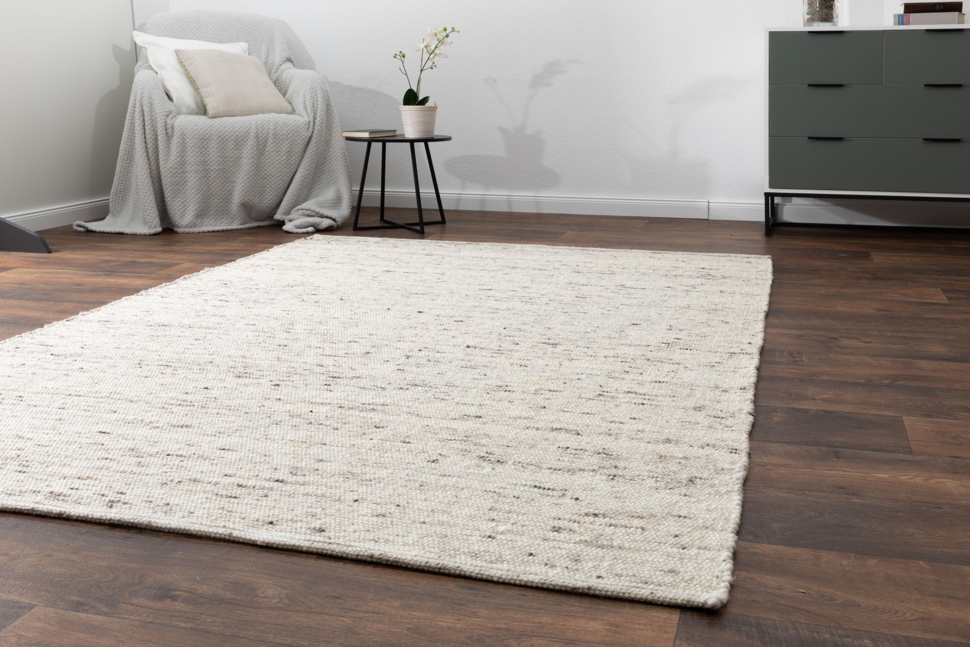 Handweb Teppich Athen Natur 70x130 cm