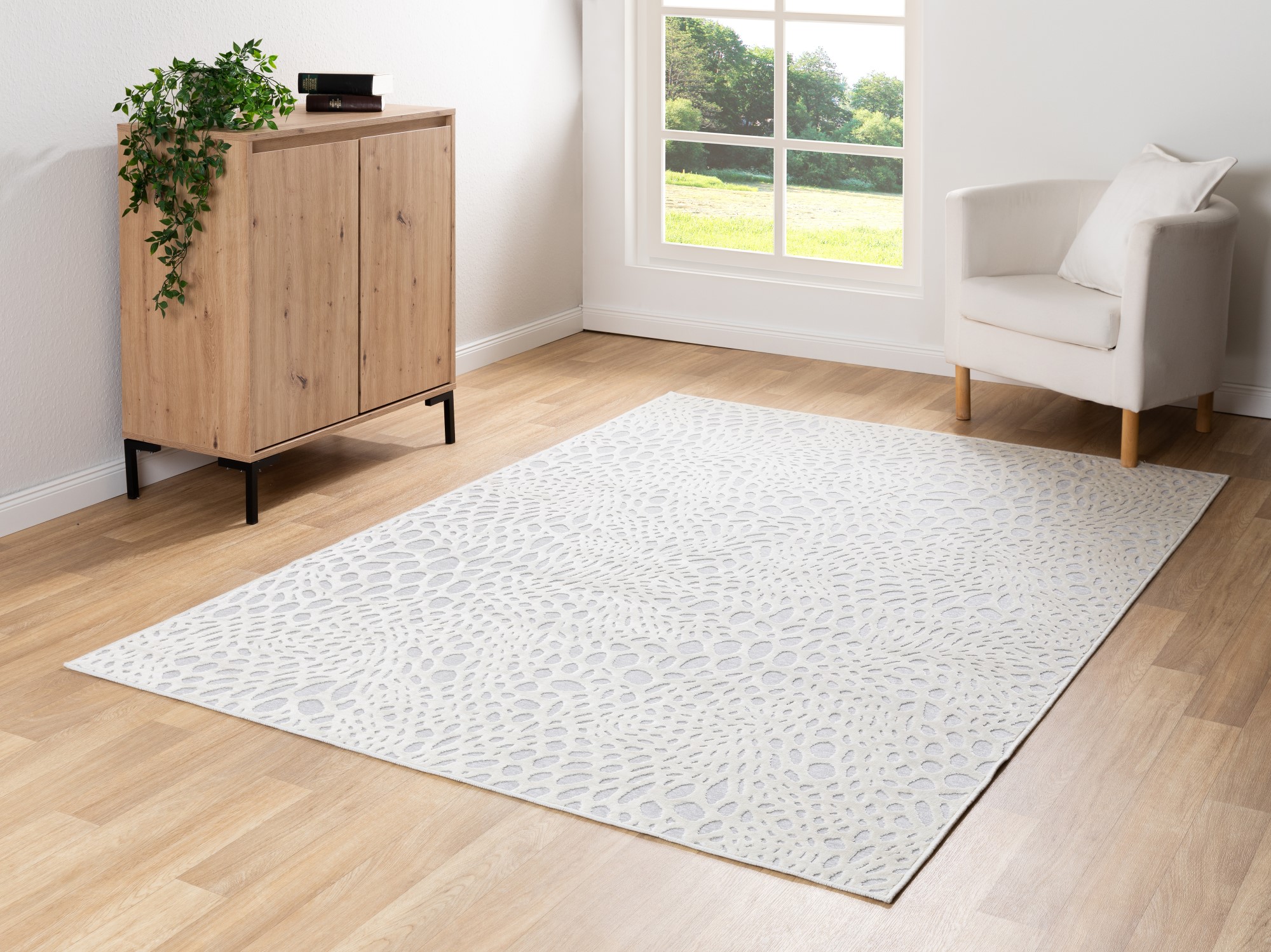Kurzflor Teppich Imperia - Elefant 160x230