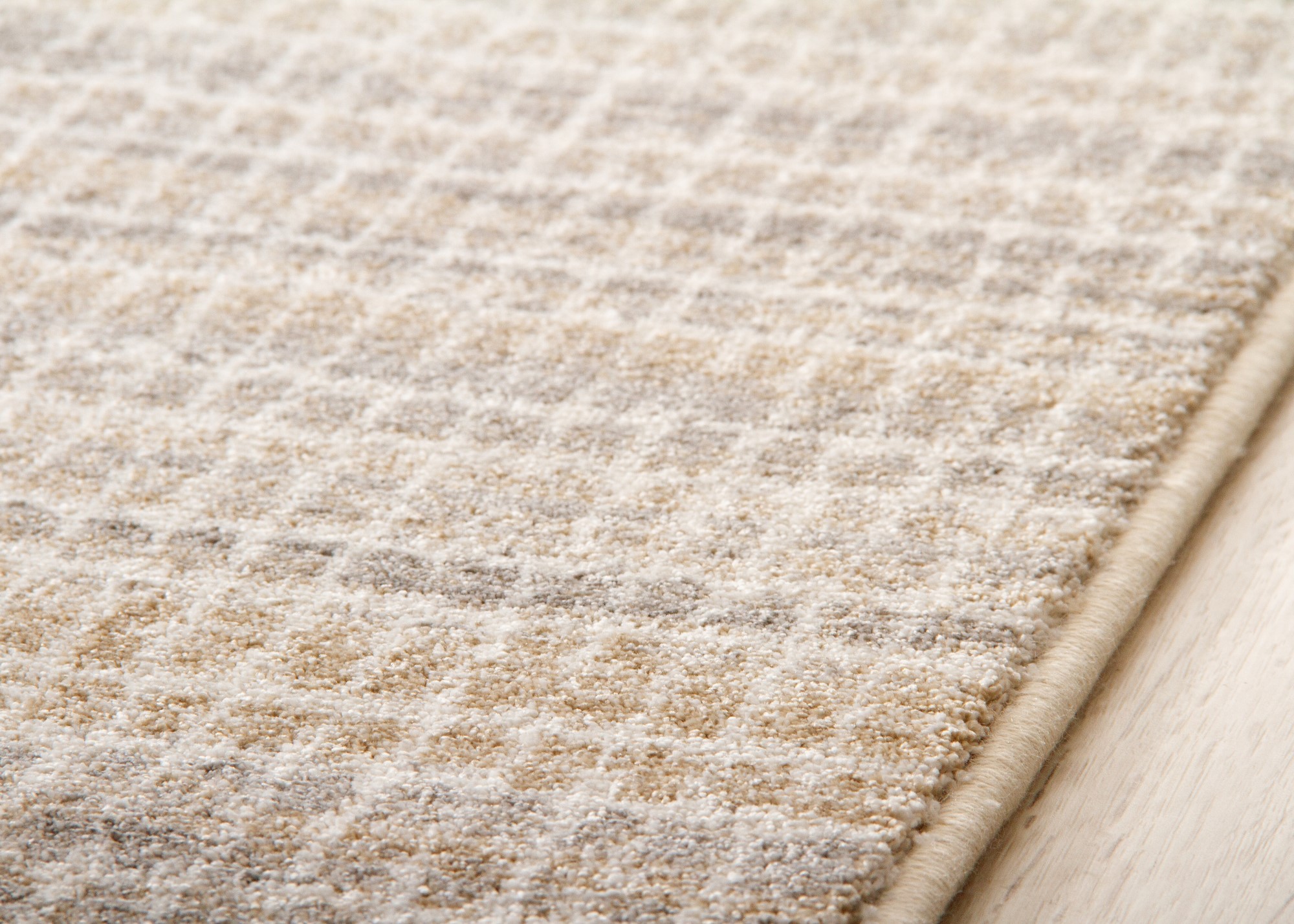 Kurzflor Teppich Pleasant Touch - 4ecke gestreift