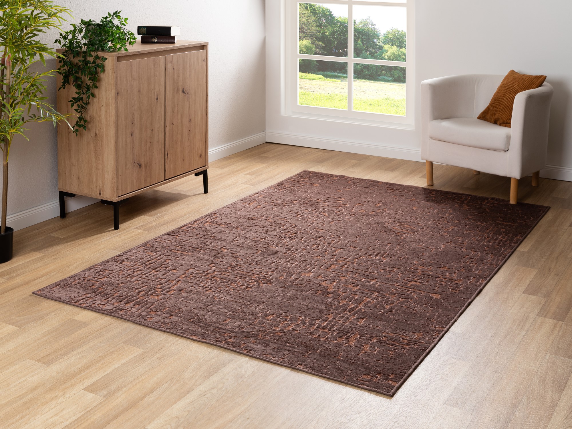 Kurzflor Teppich Imperia - Rectangles 160x230