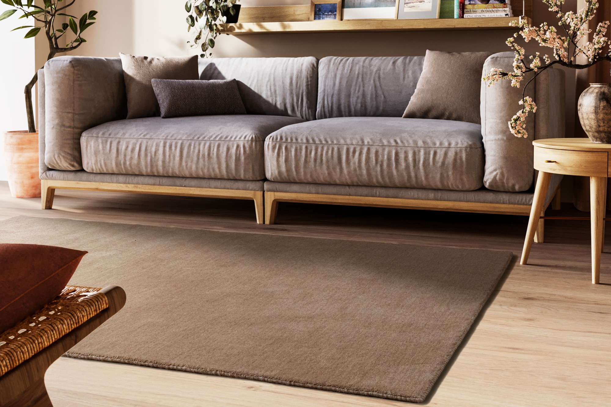 Gabbeh Teppich Nomade Braun 65x135 cm