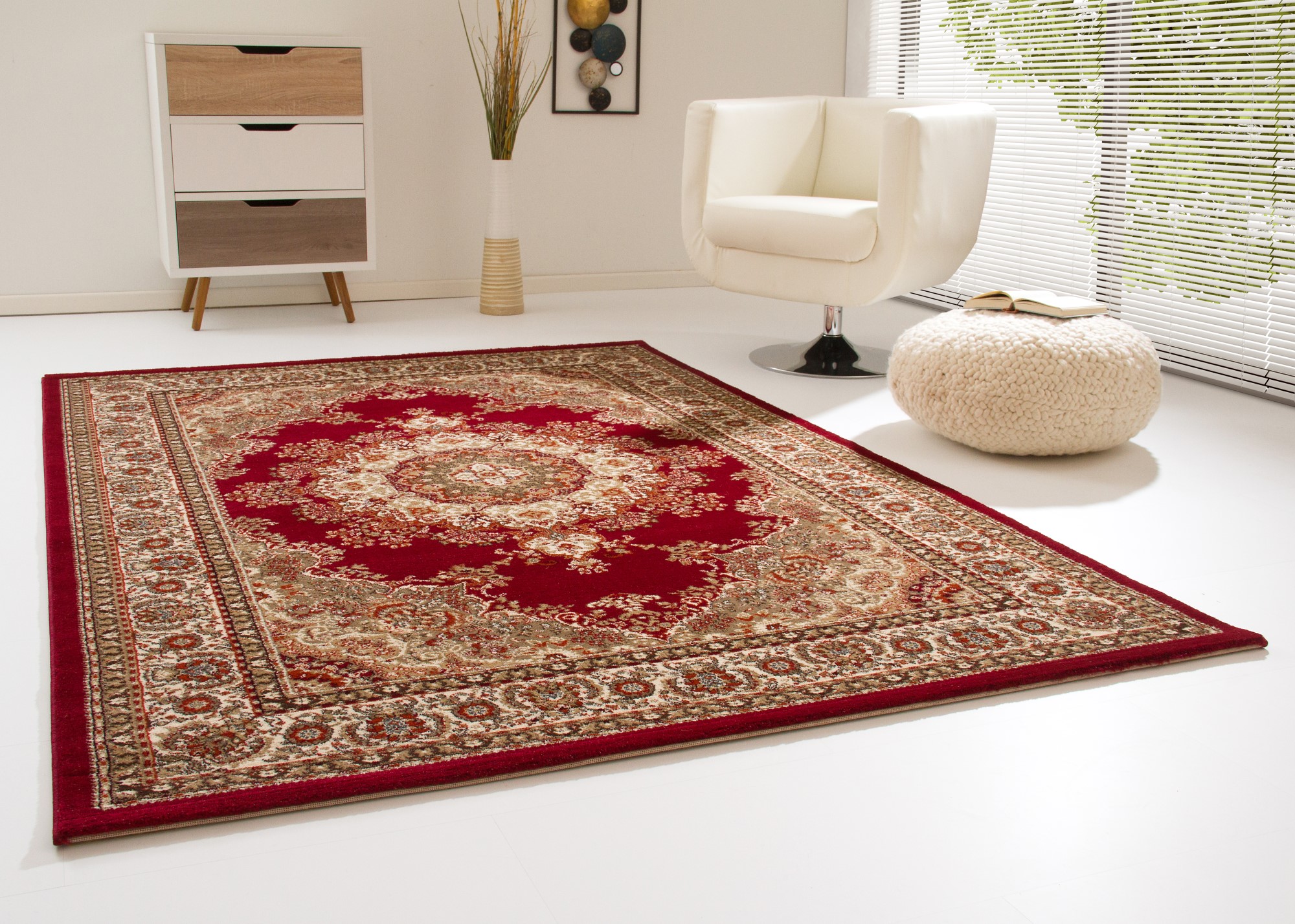 Designerteppich Anamur - Medaillon 133x190 cm