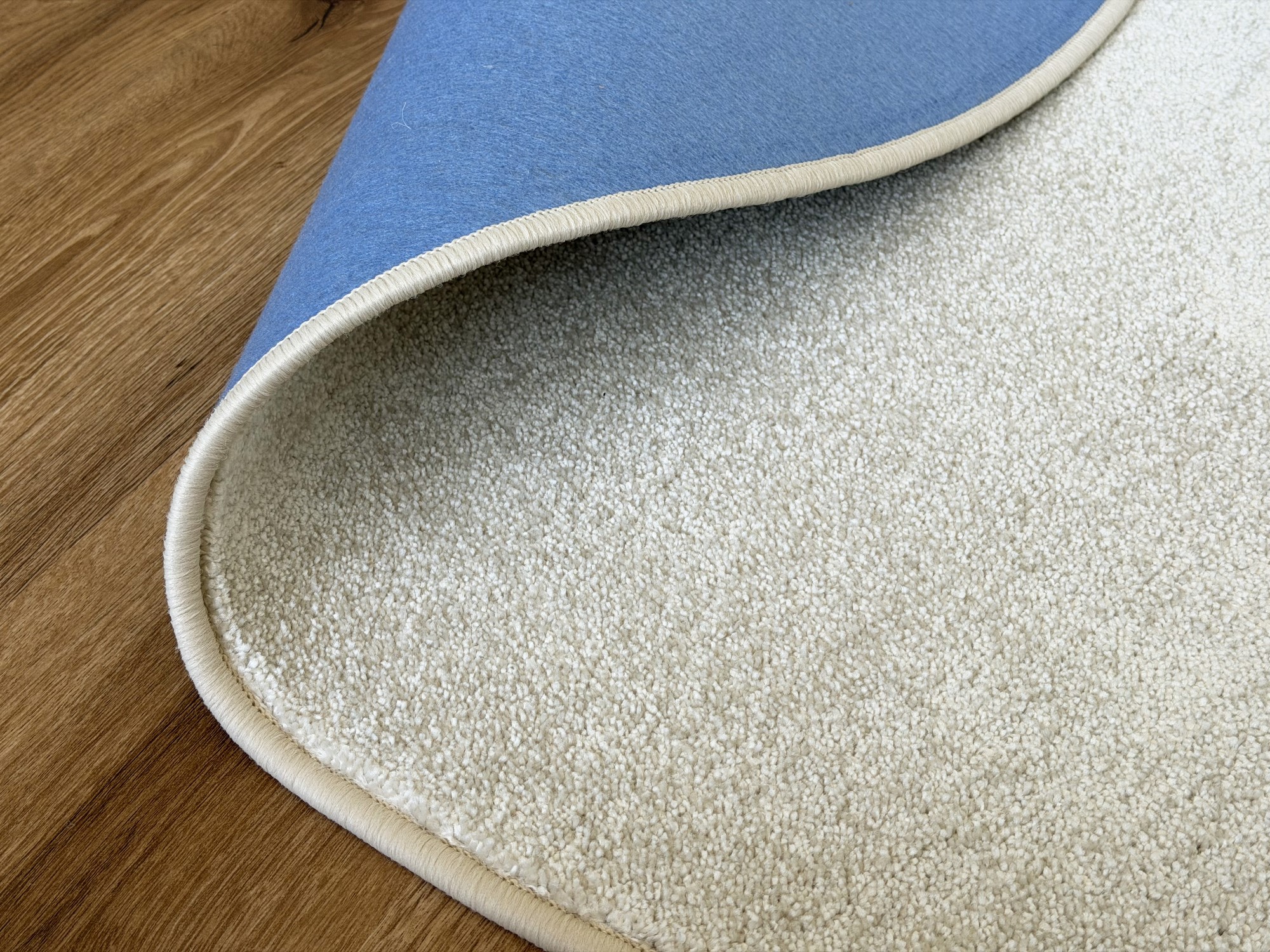 Kurzflor Teppich Levanto - Rund