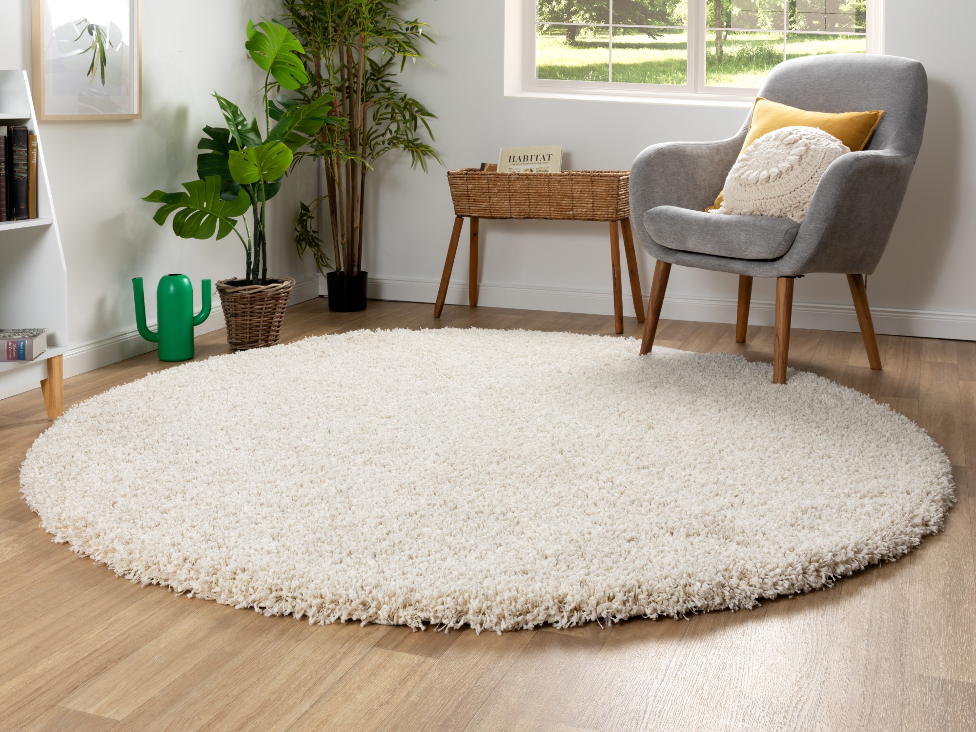 Hochflor Teppich Twilight Rund