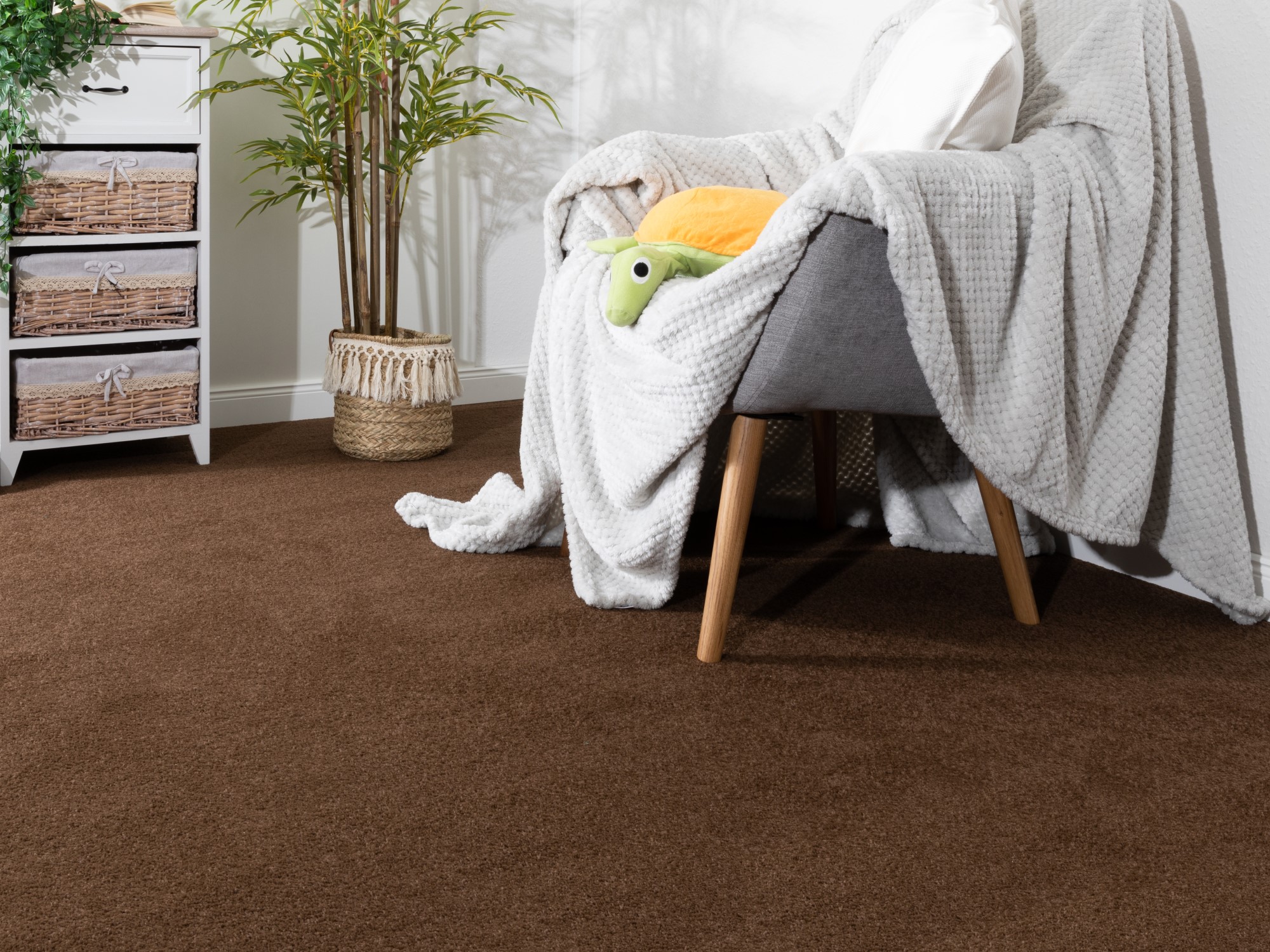 Teppichboden Ibiza 100 cm Braun 100 cm