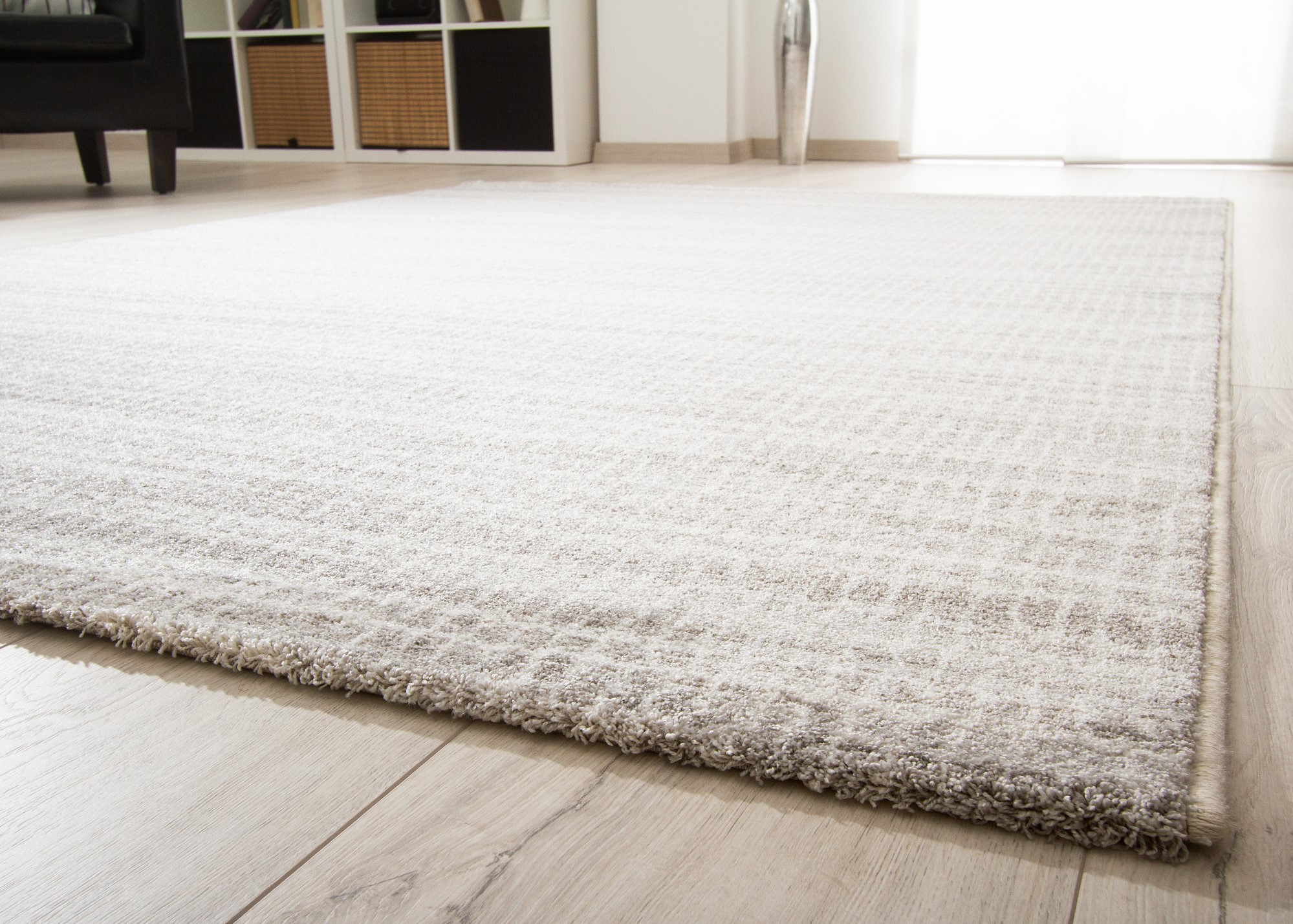 Kurzflor Teppich Pleasant Touch - 4ecke gestreift