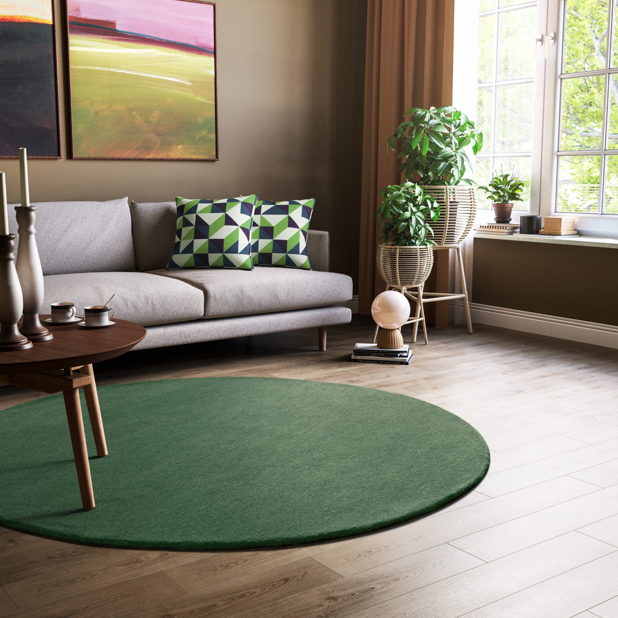 Gabbeh Teppich Jaipur - Rund