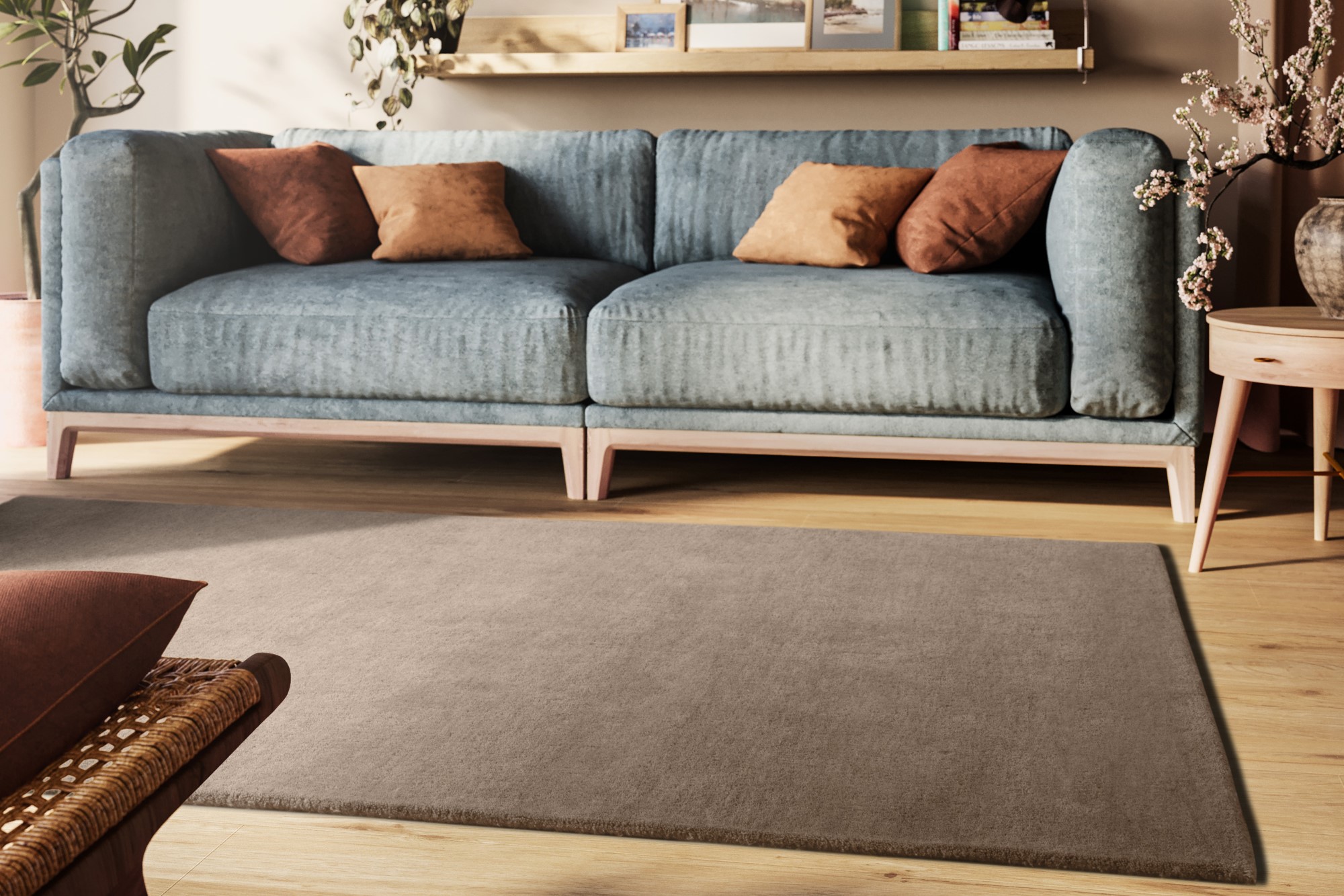 Gabbeh Teppich Sowana Braun 65x135 cm