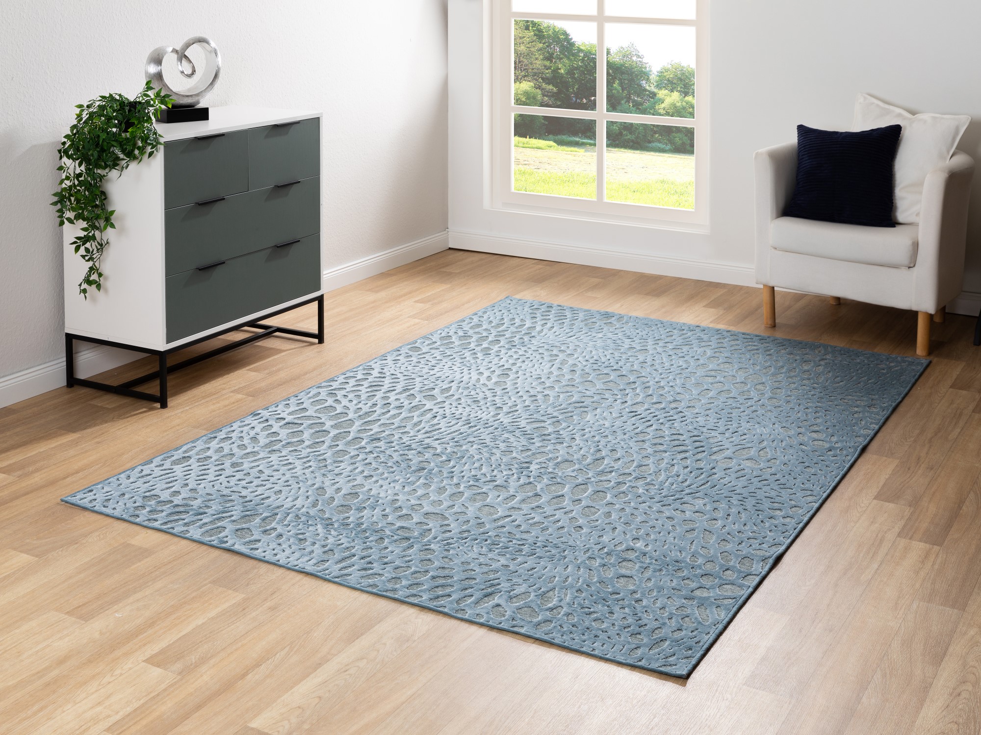 Kurzflor Teppich Imperia - Elefant 160x230