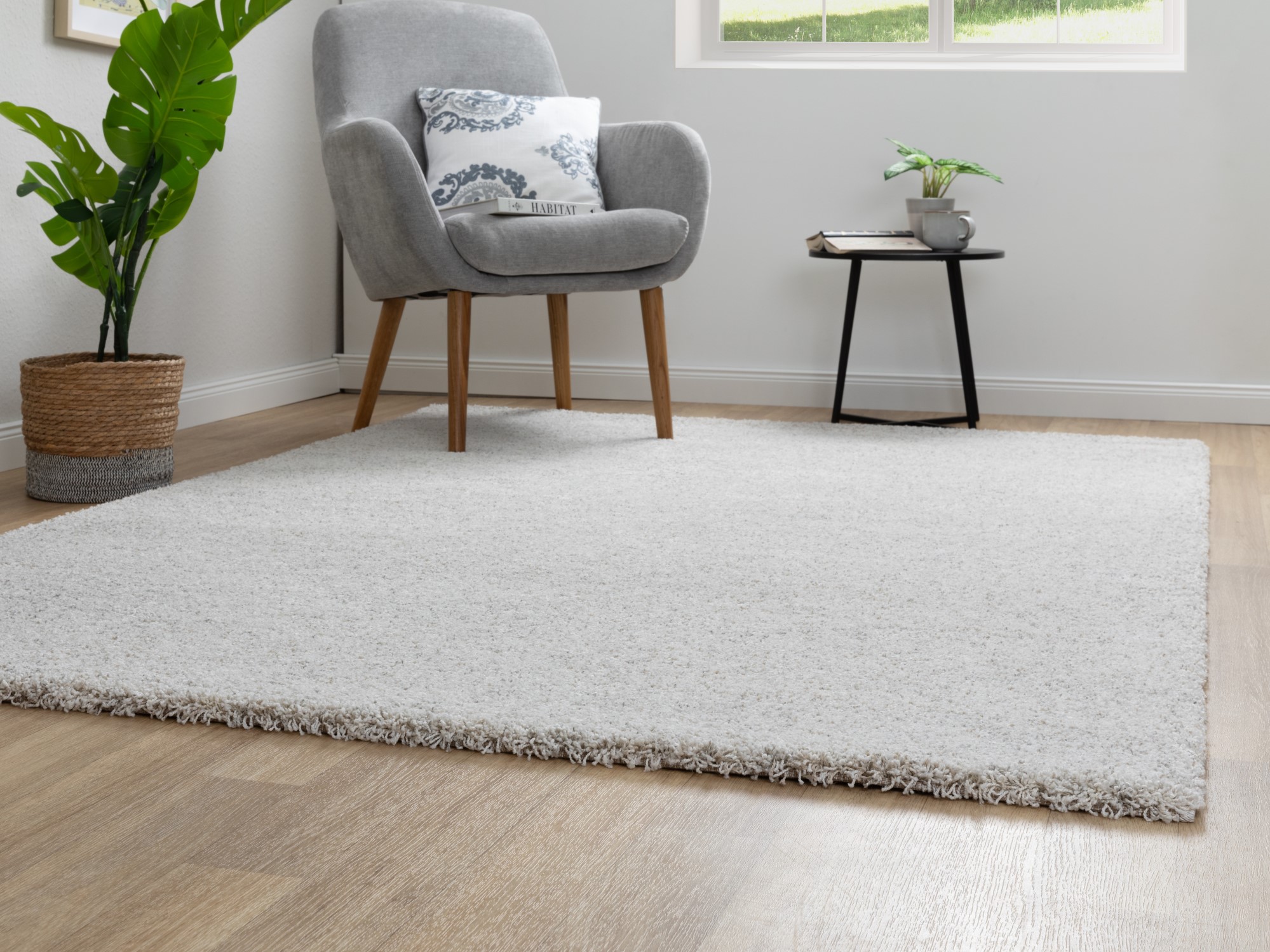 Kurzflor Teppich Contemporary Comfort - Meliert Creme Meliert 67x140 cm