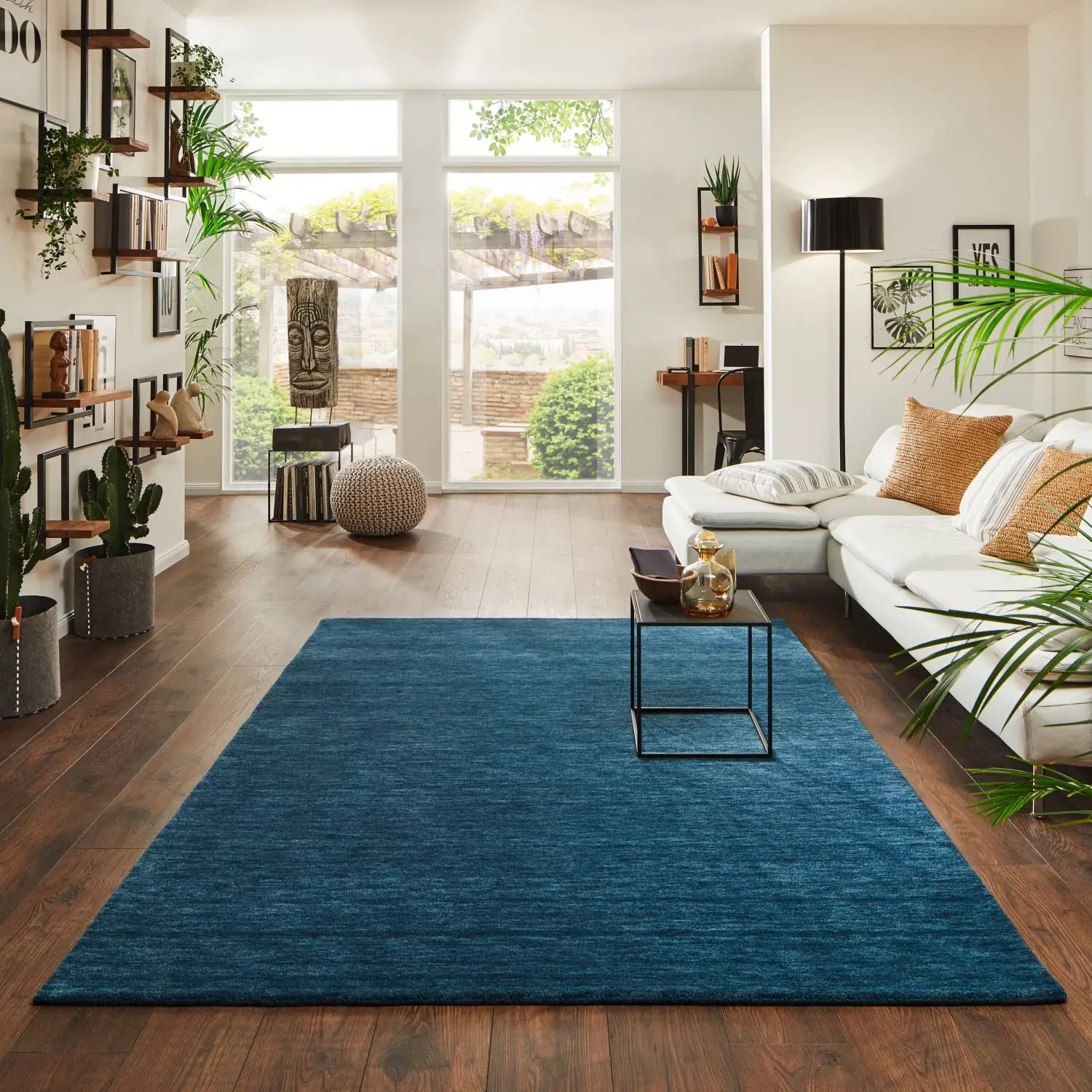 Gabbeh Teppich Jaipur Türkis 70x140 cm Gabbeh Teppich Jaipur Türkis 70x140 cm