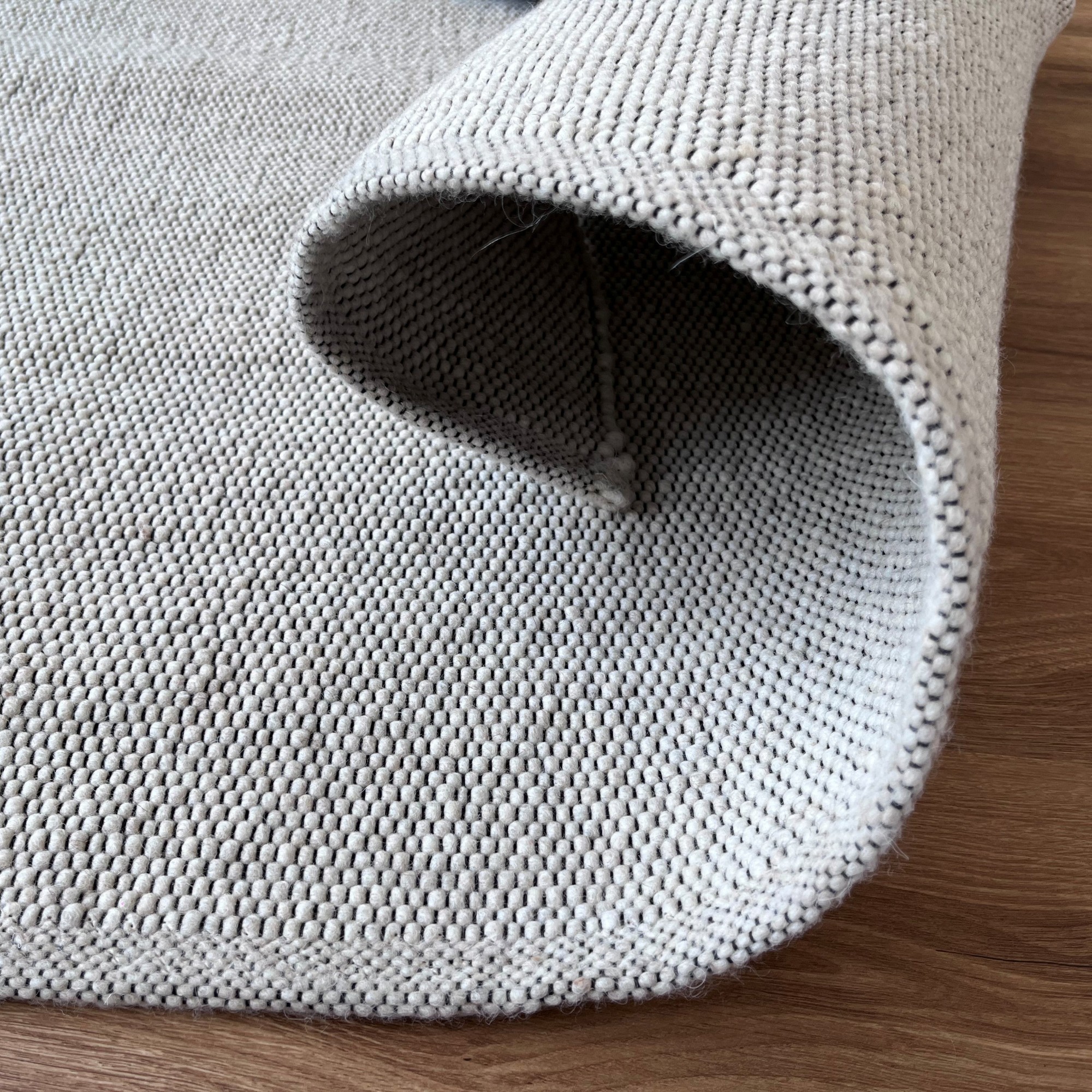 Handweb Teppich Uni Olbia - Wunschmaß