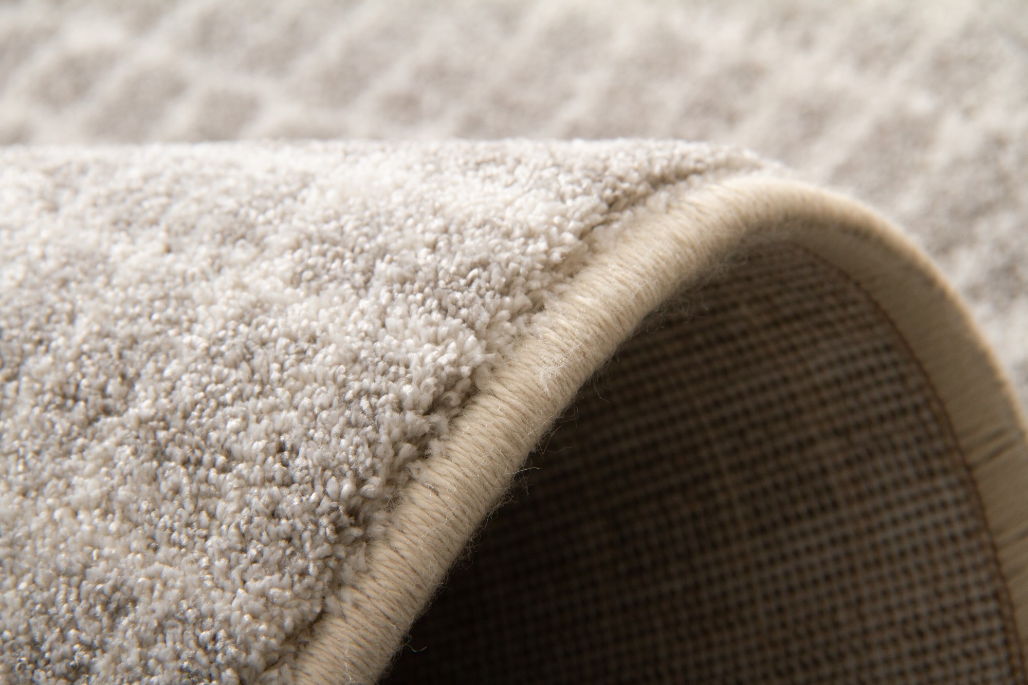 Kurzflor Teppich Pleasant Touch - 4ecke gestreift
