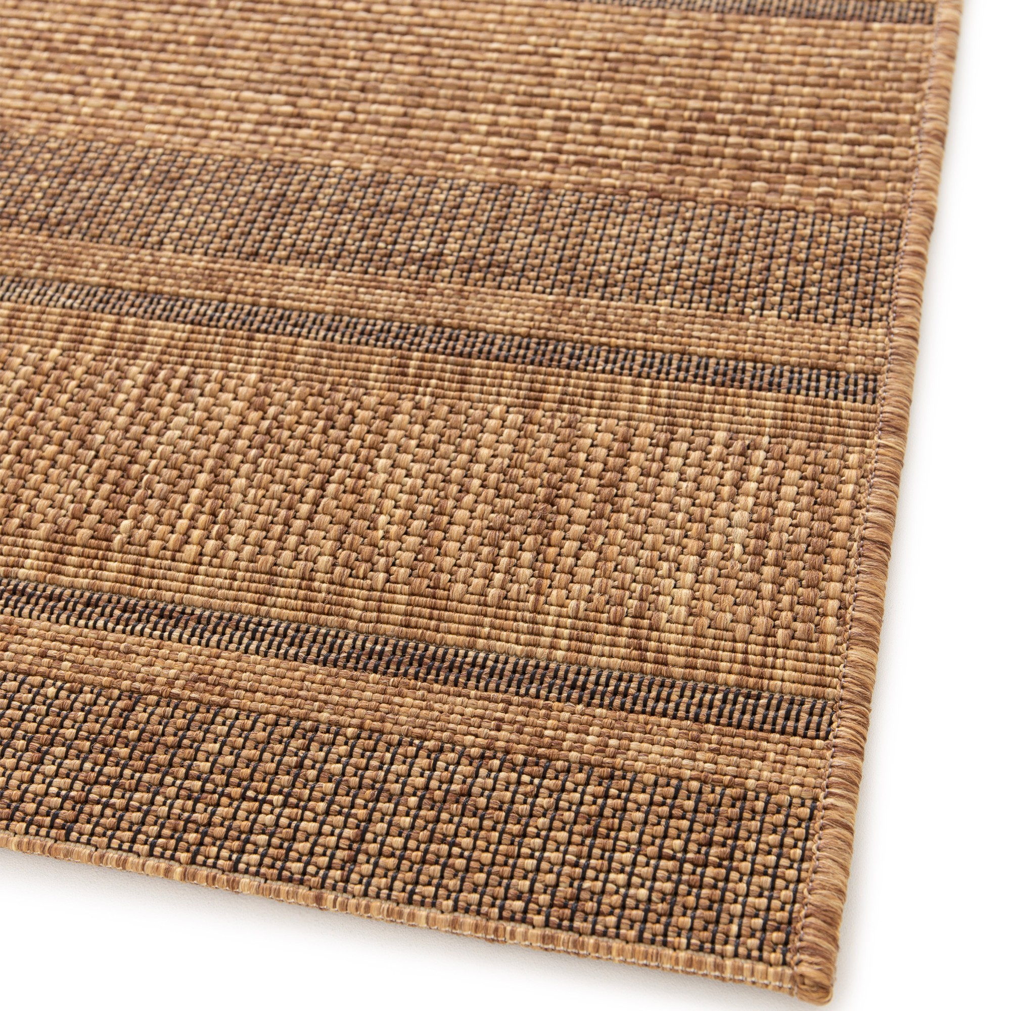 In- und Outdoorteppich Oslo - Streifen Dunkel