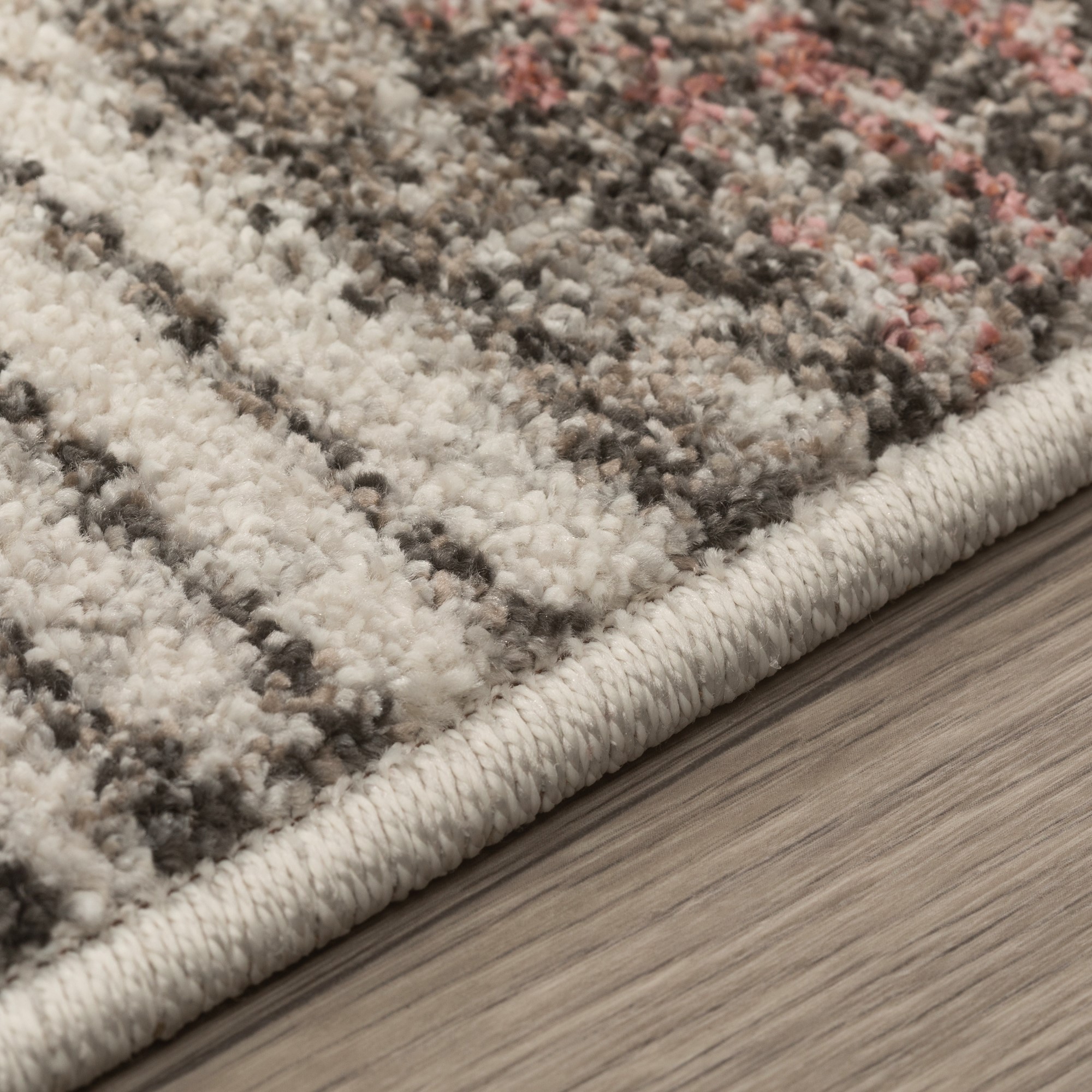 Kurzflor Teppich Soft Tones - Bordüre