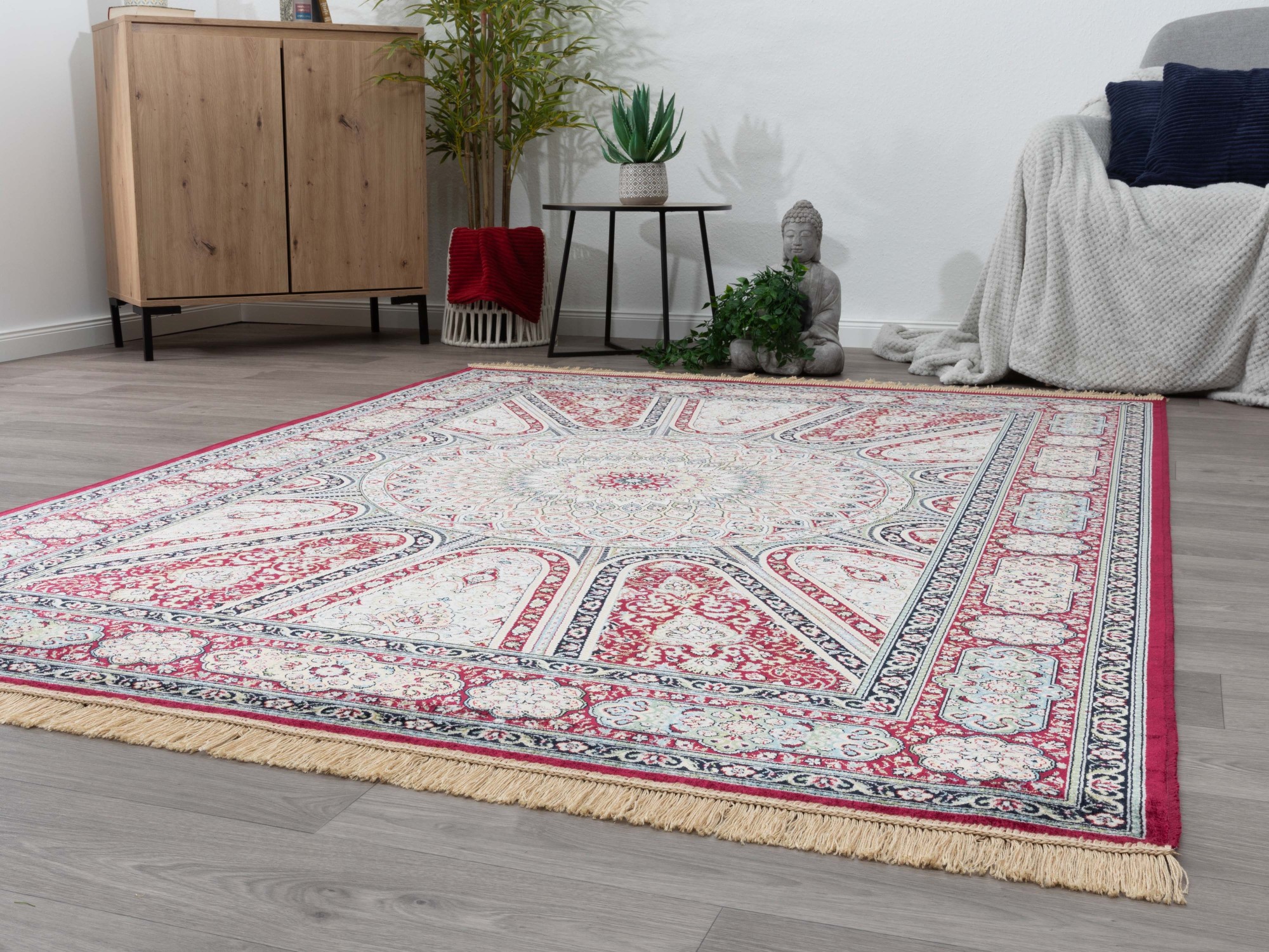 Kurzflor Teppich Riad - Ghom
