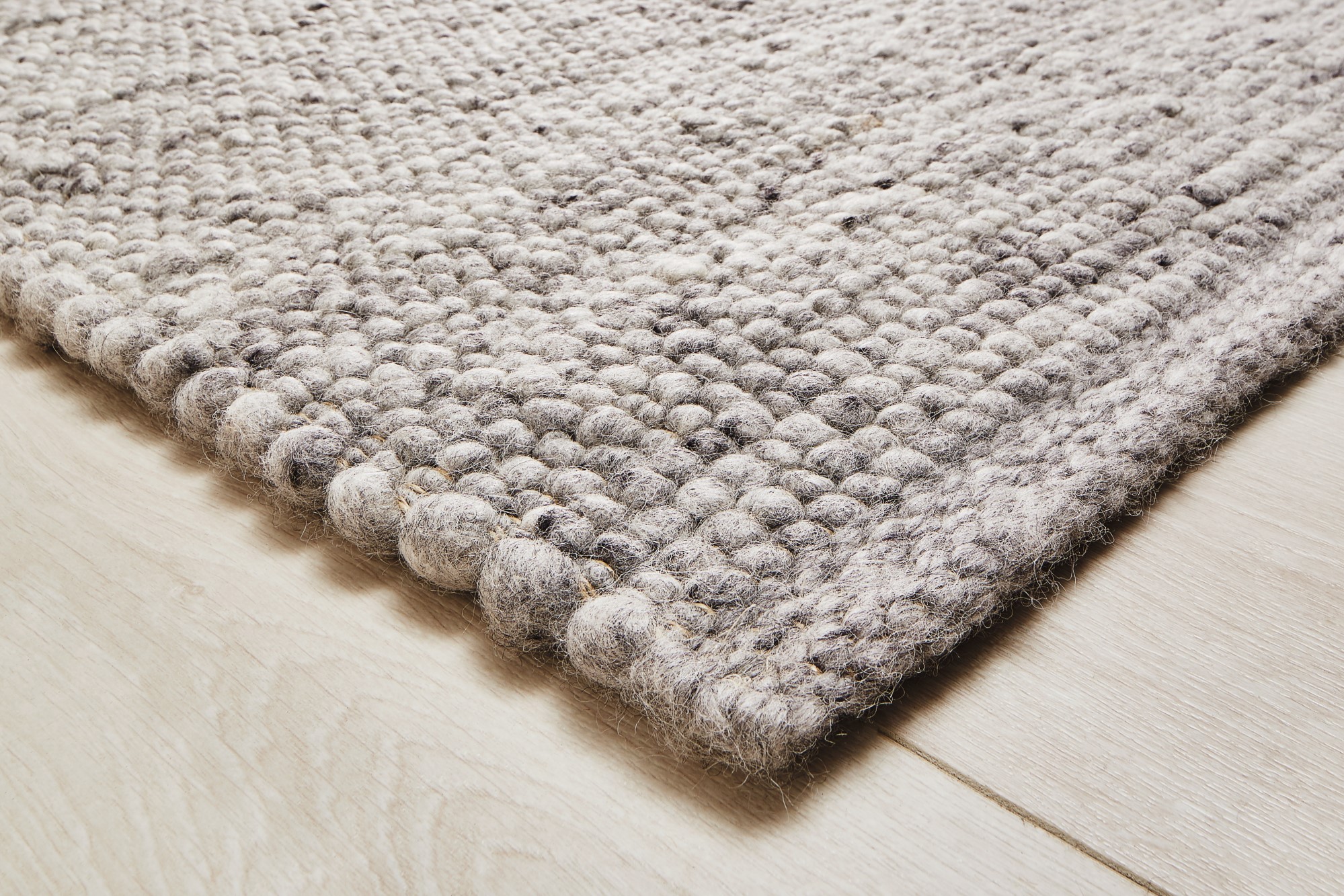Handweb Teppich in eBay Natur Germany 100% made aus | Schurwolle Rubi