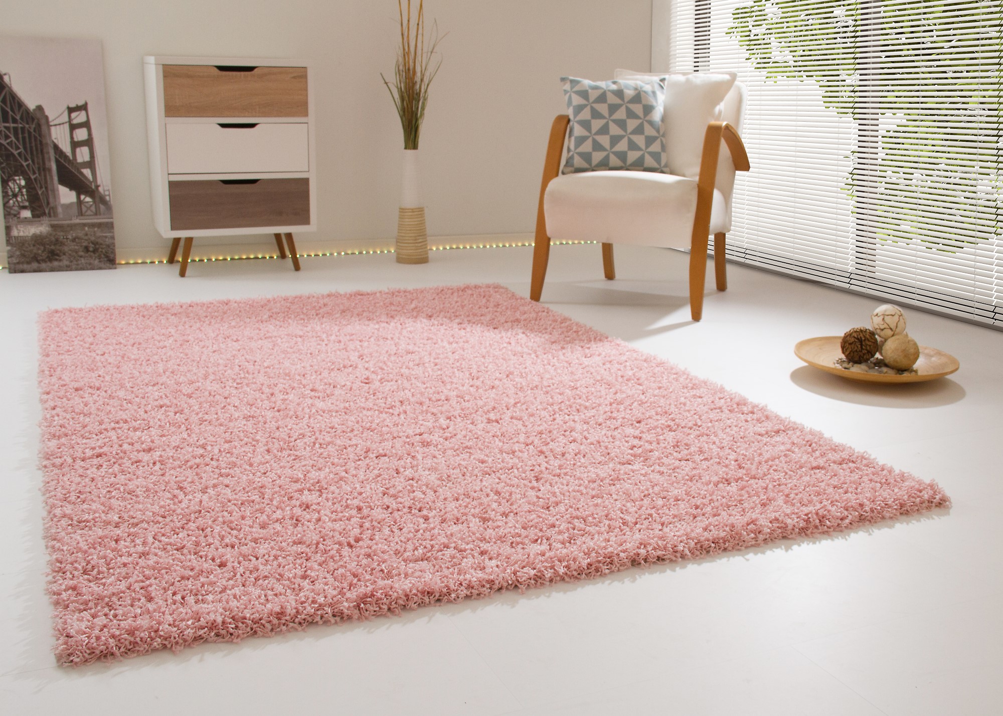 Hochflor Langflor Teppich Summer XL geeignet für Wohnzimmer, Esszimmer