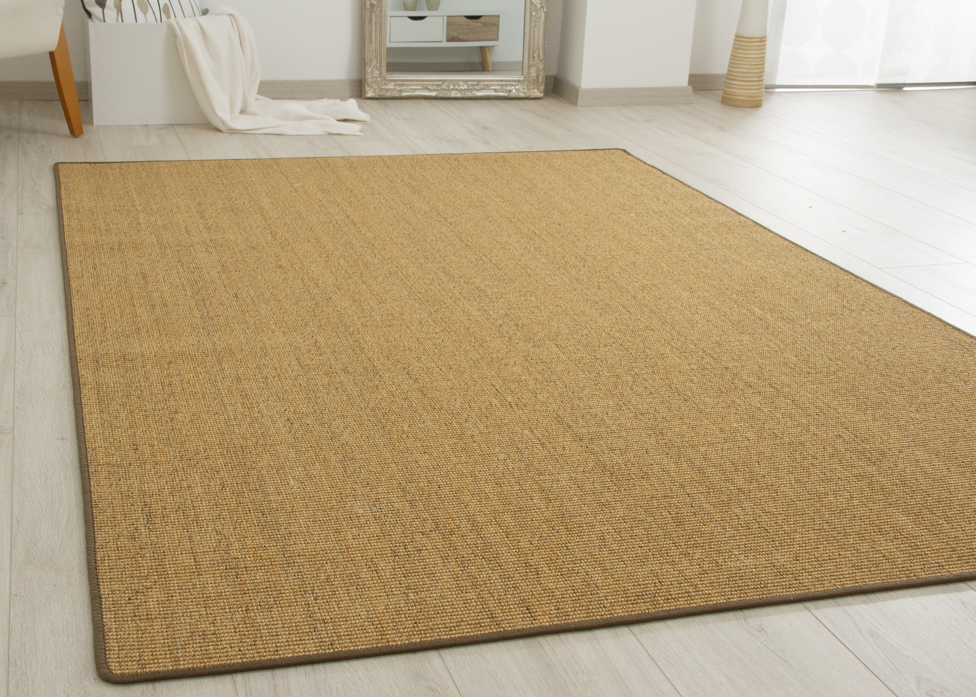 Sisal Teppich Acapulco - gekettelt - sechs Farben viele Größen aus 100 Sisal