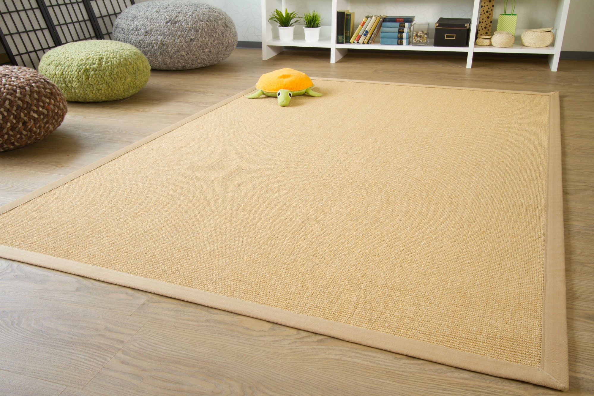 Sisal Teppich Brazil - Bordürenteppich fünf Farben und Bordüren aus 100% Sisal - Bild 10 von 11